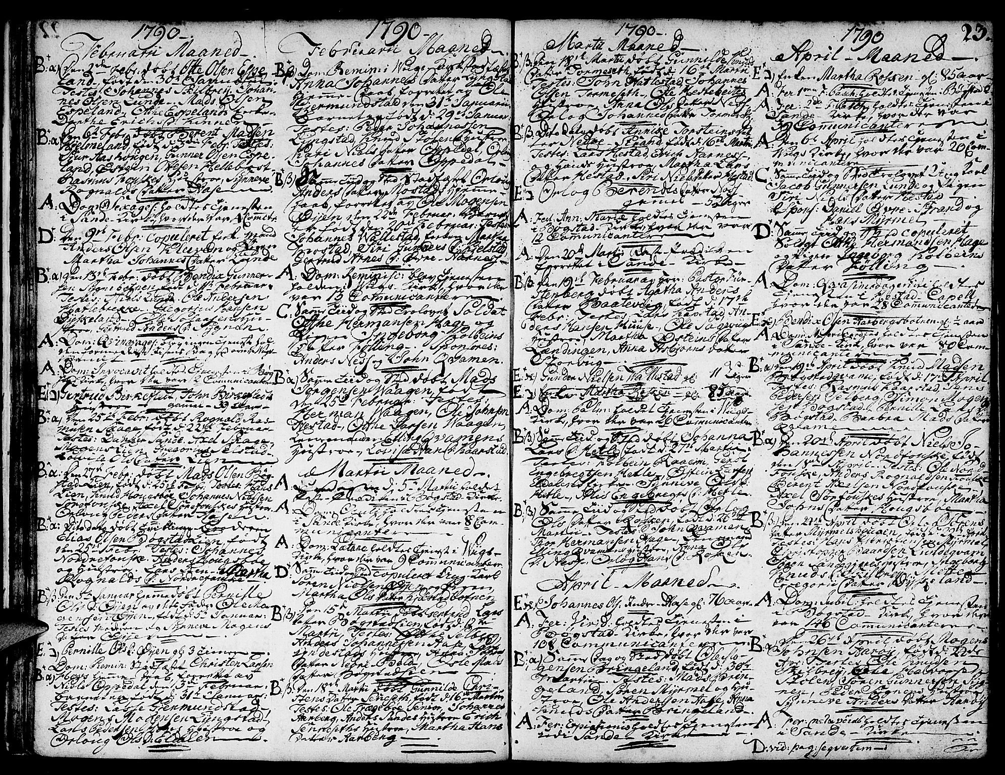 Gaular sokneprestembete, SAB/A-80001/H/Haa: Parish register (official) no. A 2, 1785-1821, p. 23