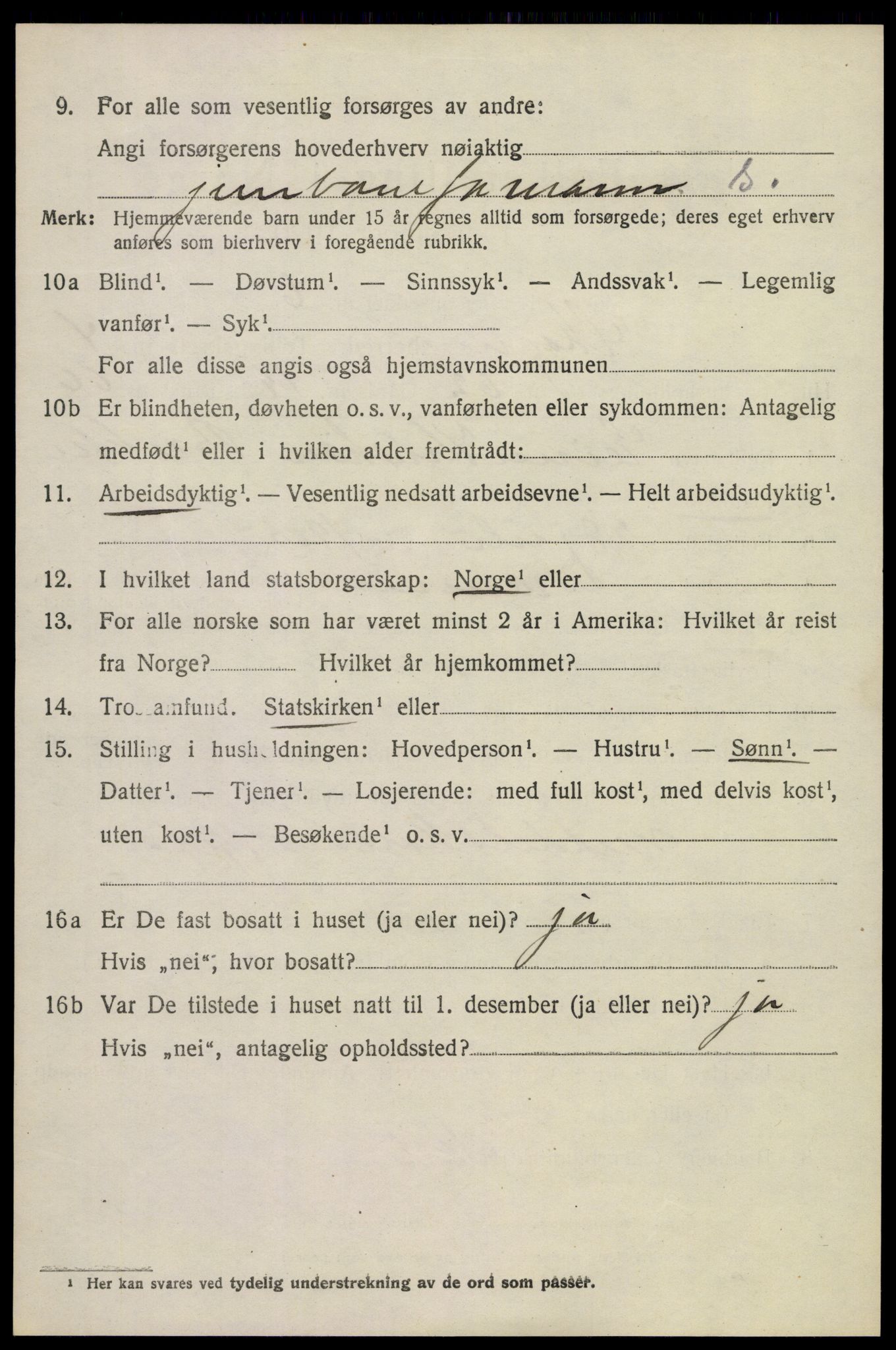 SAKO, 1920 census for Skoger, 1920, p. 10872