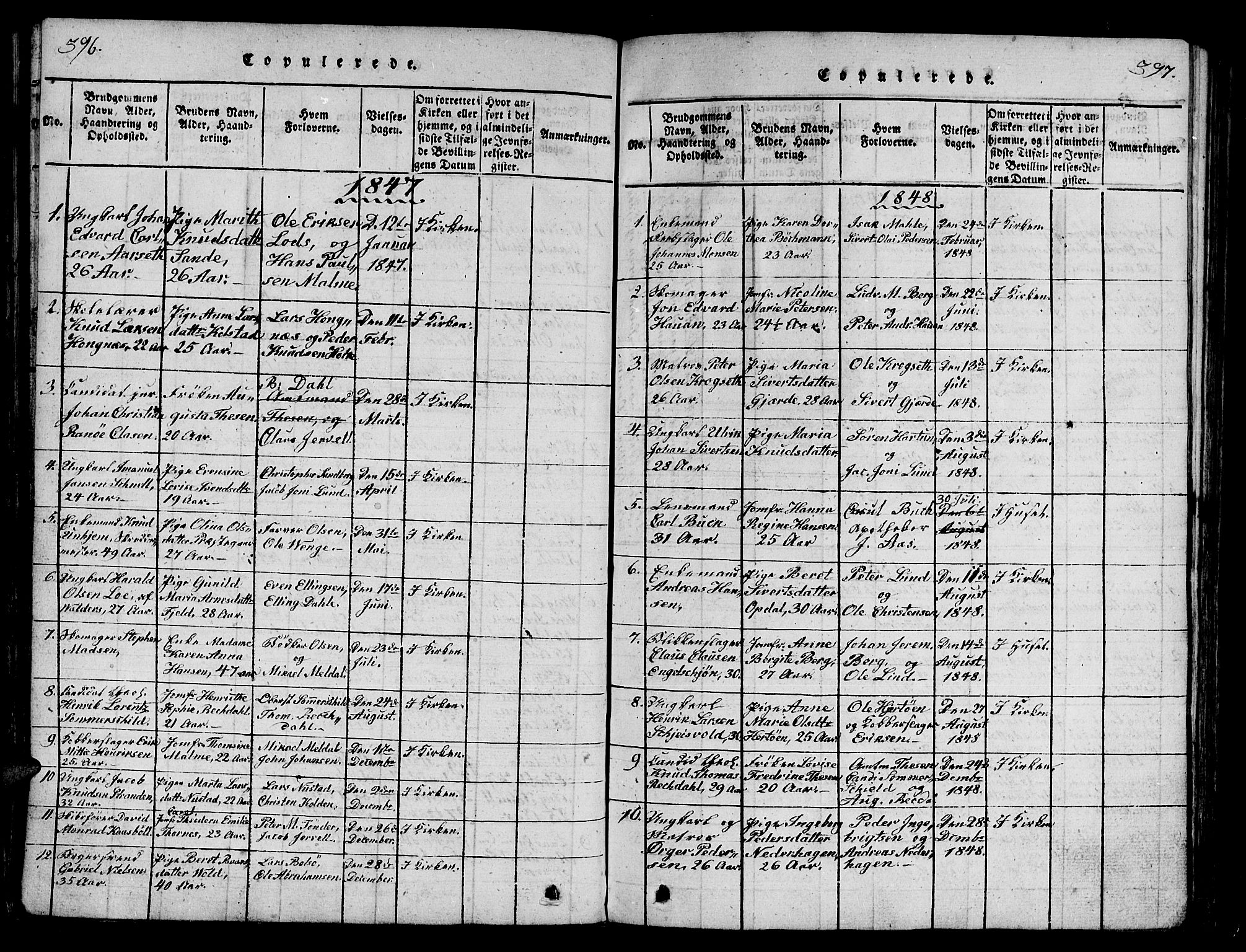 Ministerialprotokoller, klokkerbøker og fødselsregistre - Møre og Romsdal, SAT/A-1454/558/L0700: Parish register (copy) no. 558C01, 1818-1868, p. 396-397
