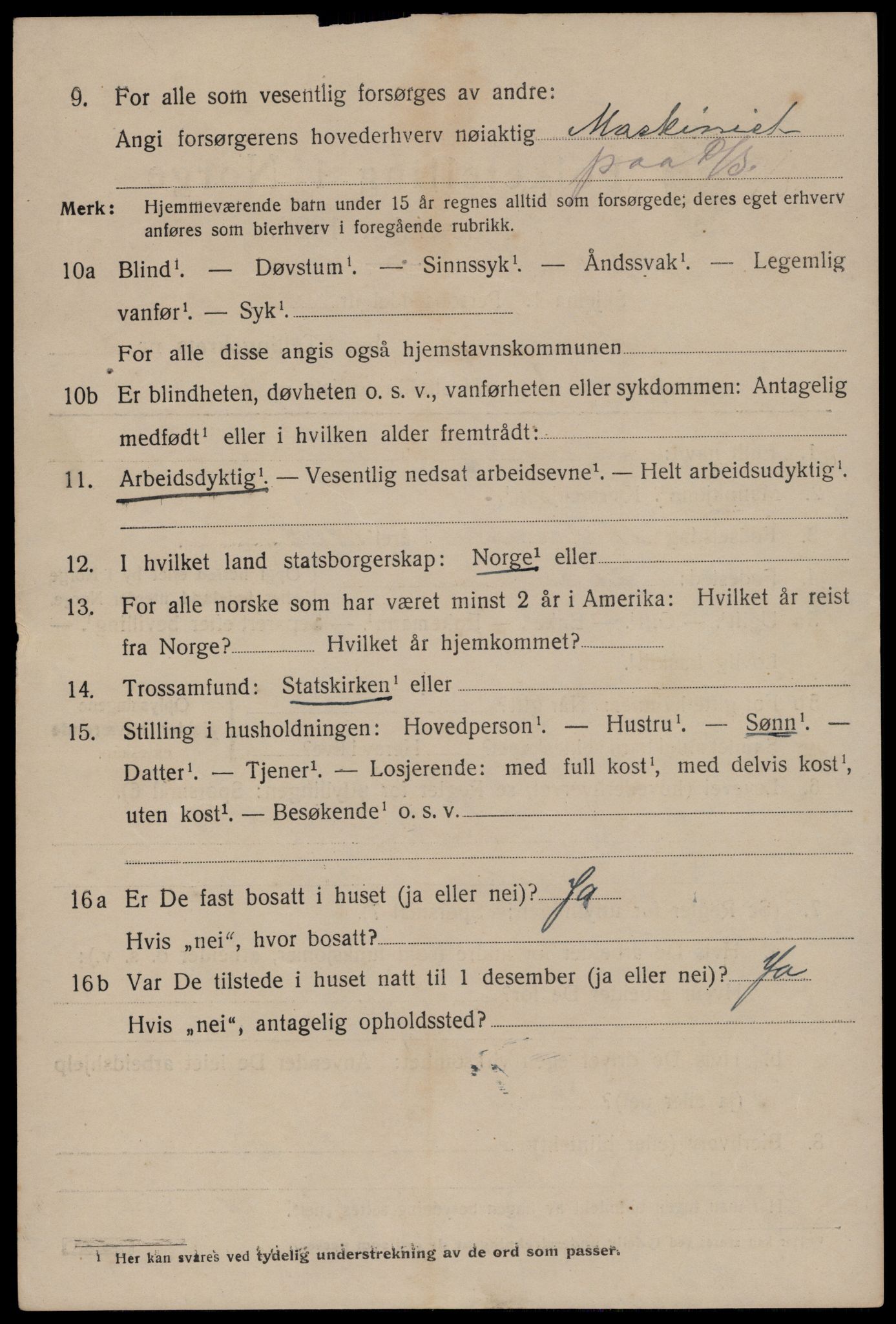 SAST, 1920 census for Stavanger, 1920, p. 47075