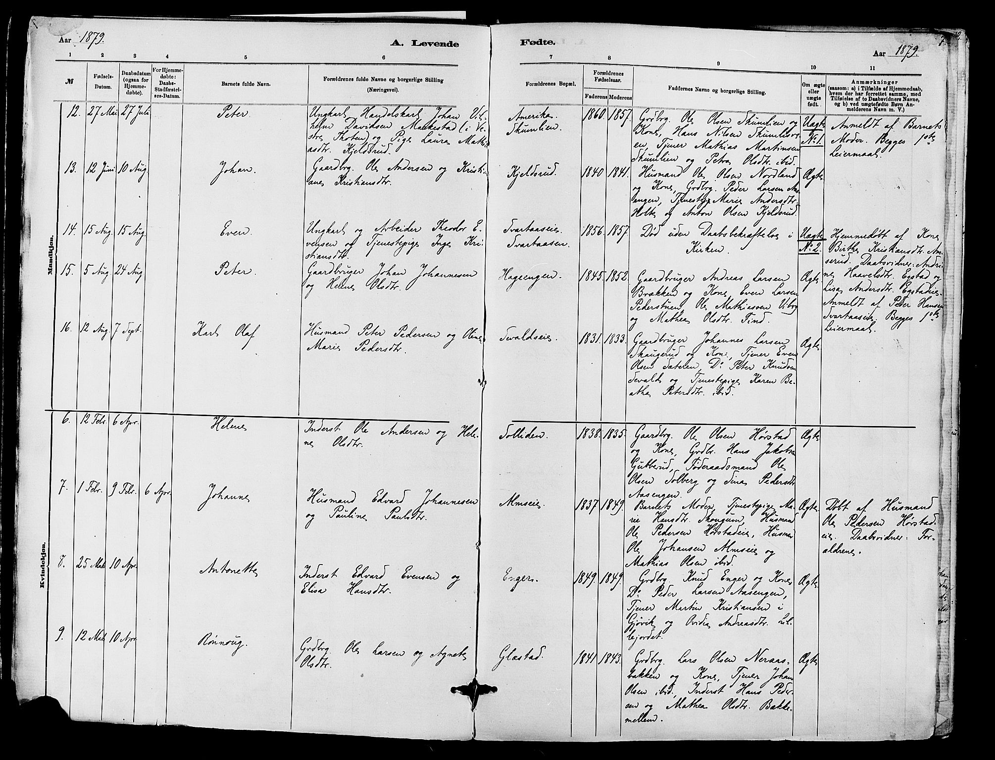 Vardal prestekontor, AV/SAH-PREST-100/H/Ha/Haa/L0010: Parish register (official) no. 10, 1878-1893, p. 7