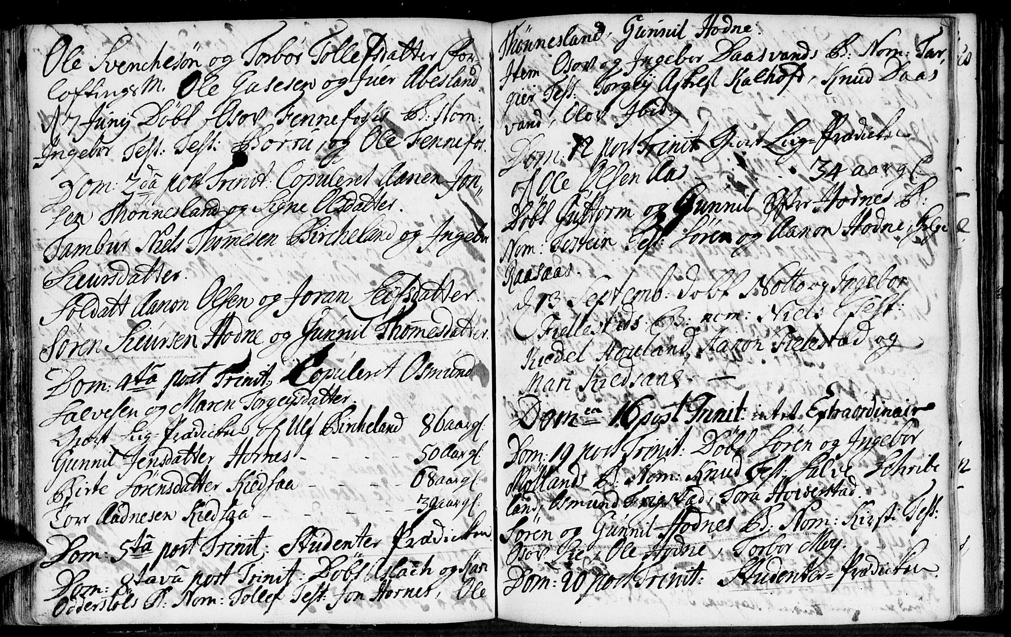 Evje sokneprestkontor, SAK/1111-0008/F/Fa/Fab/L0001: Parish register (official) no. A 1, 1704-1764, p. 138-139