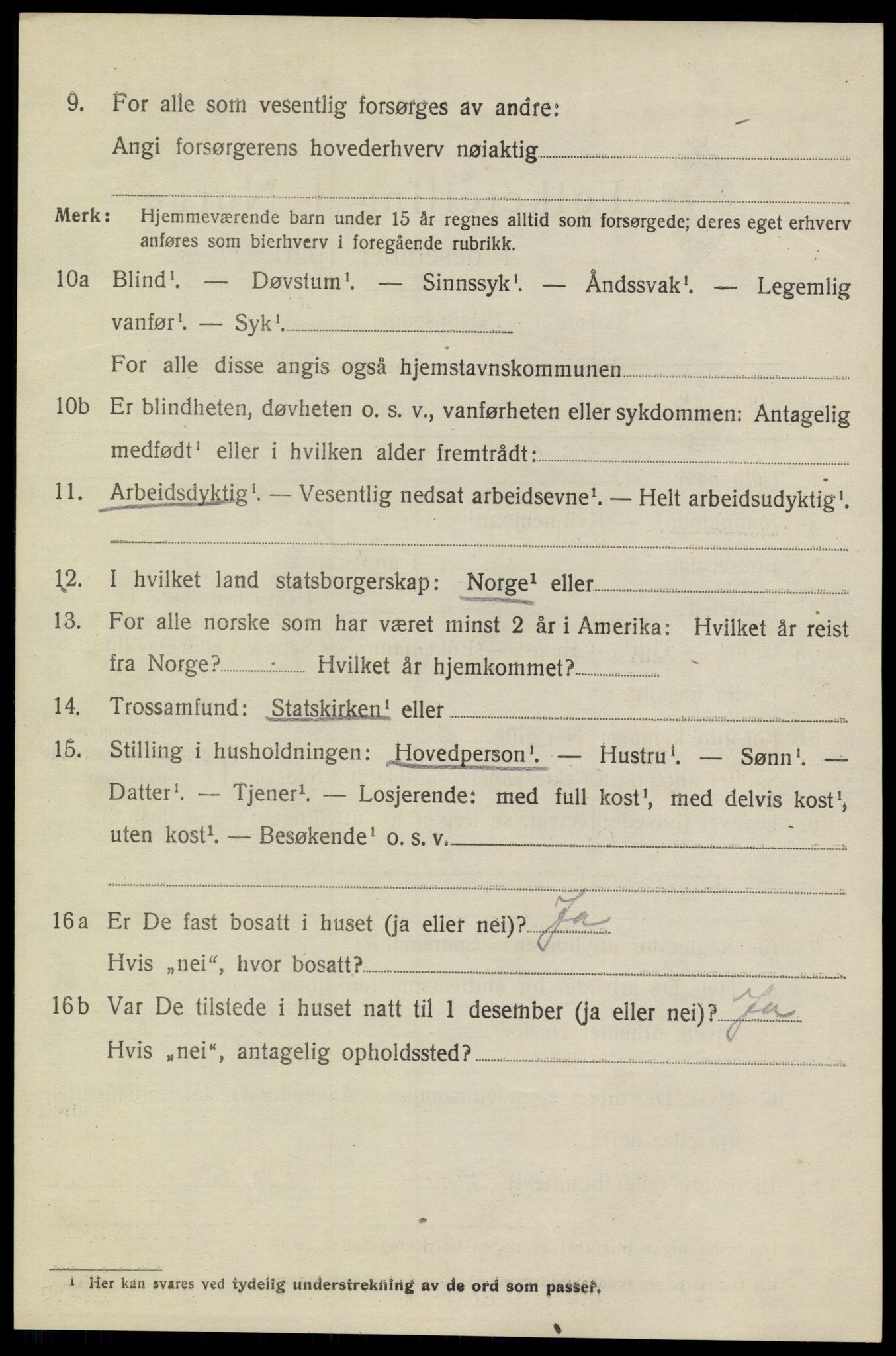 SAKO, 1920 census for Heddal, 1920, p. 2391