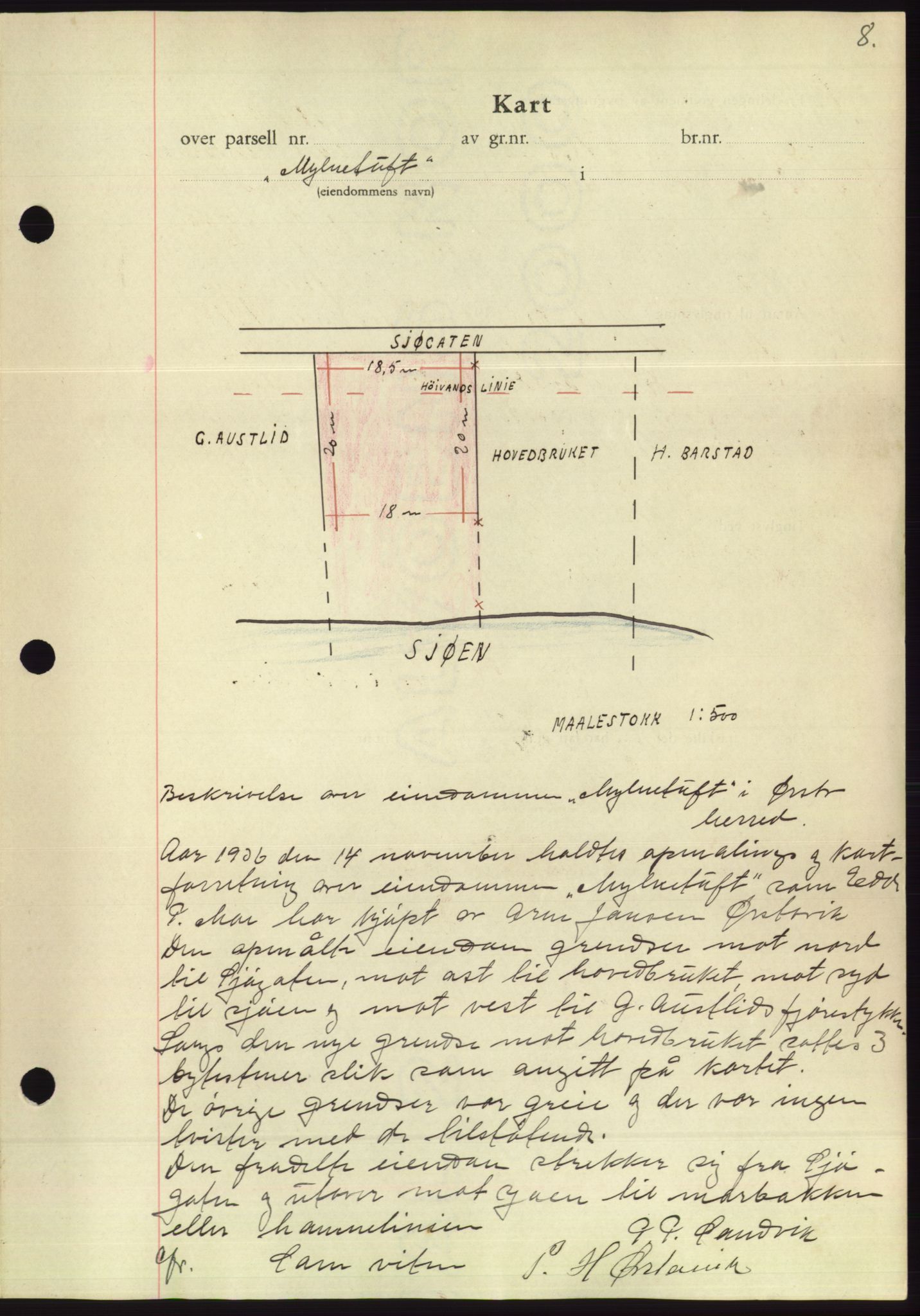 Søre Sunnmøre sorenskriveri, AV/SAT-A-4122/1/2/2C/L0062: Mortgage book no. 56, 1936-1937, Diary no: : 1703/1936