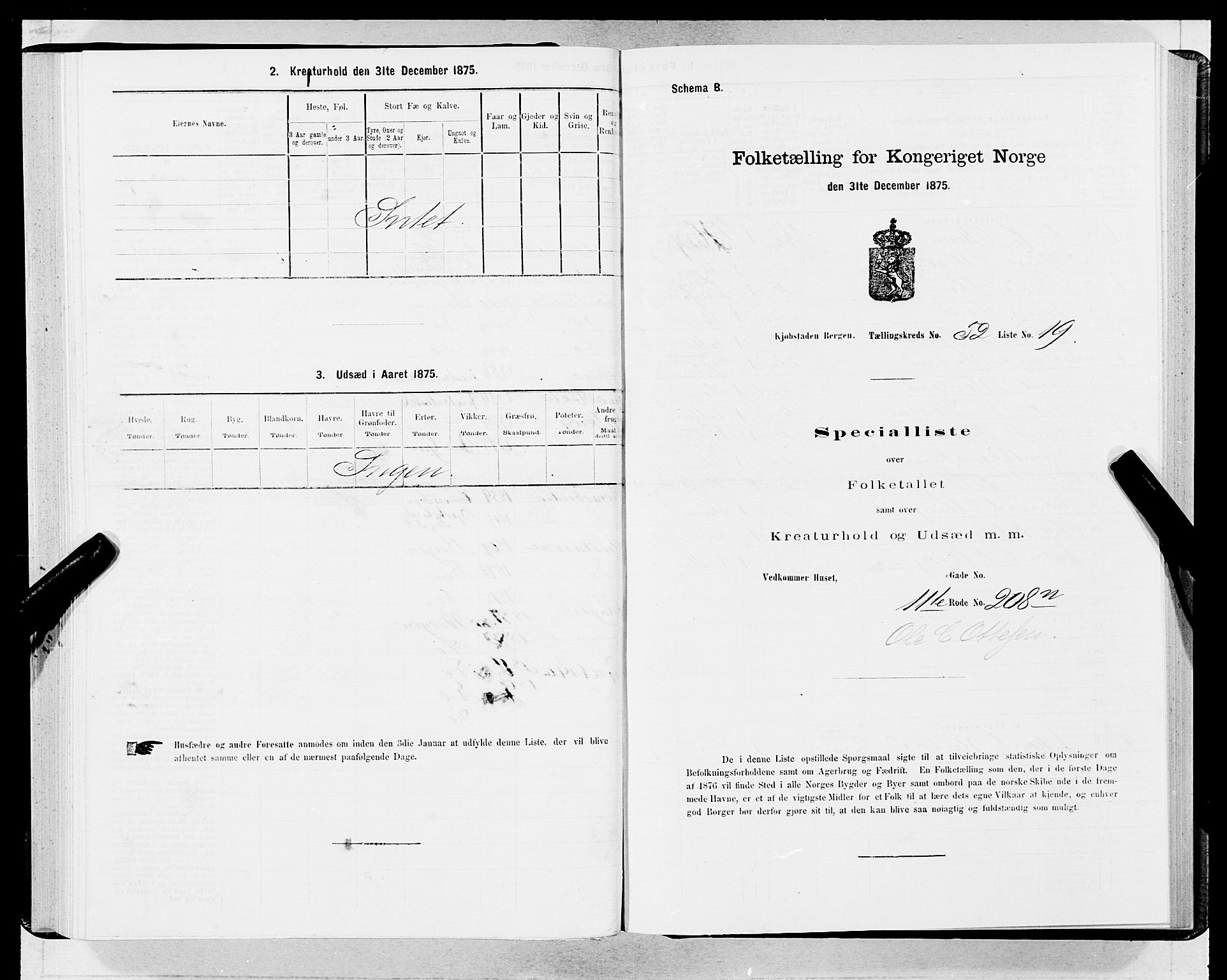 SAB, 1875 census for 1301 Bergen, 1875, p. 2763