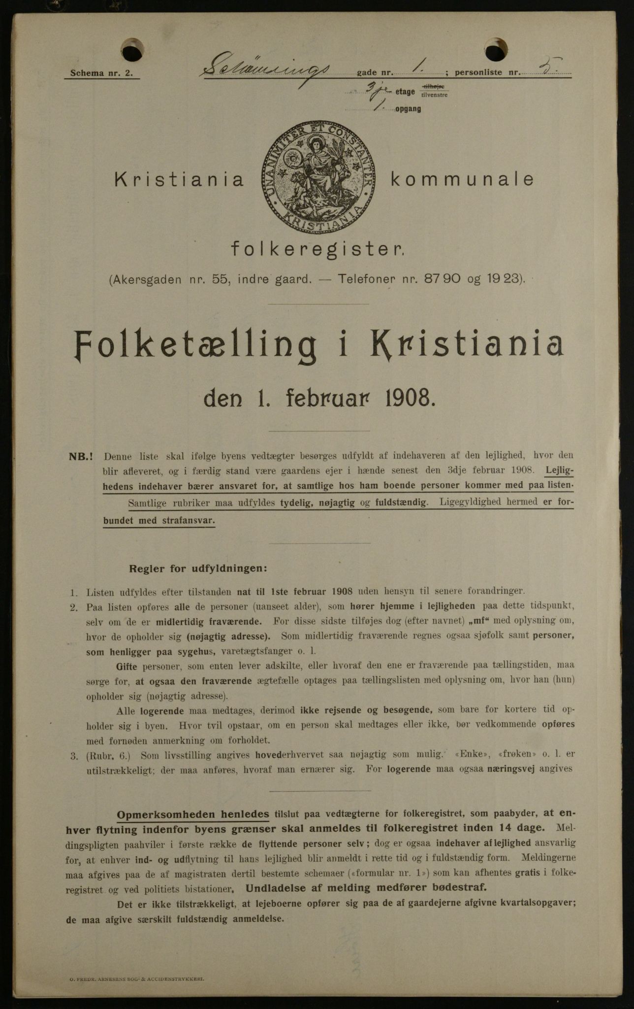 OBA, Municipal Census 1908 for Kristiania, 1908, p. 83979