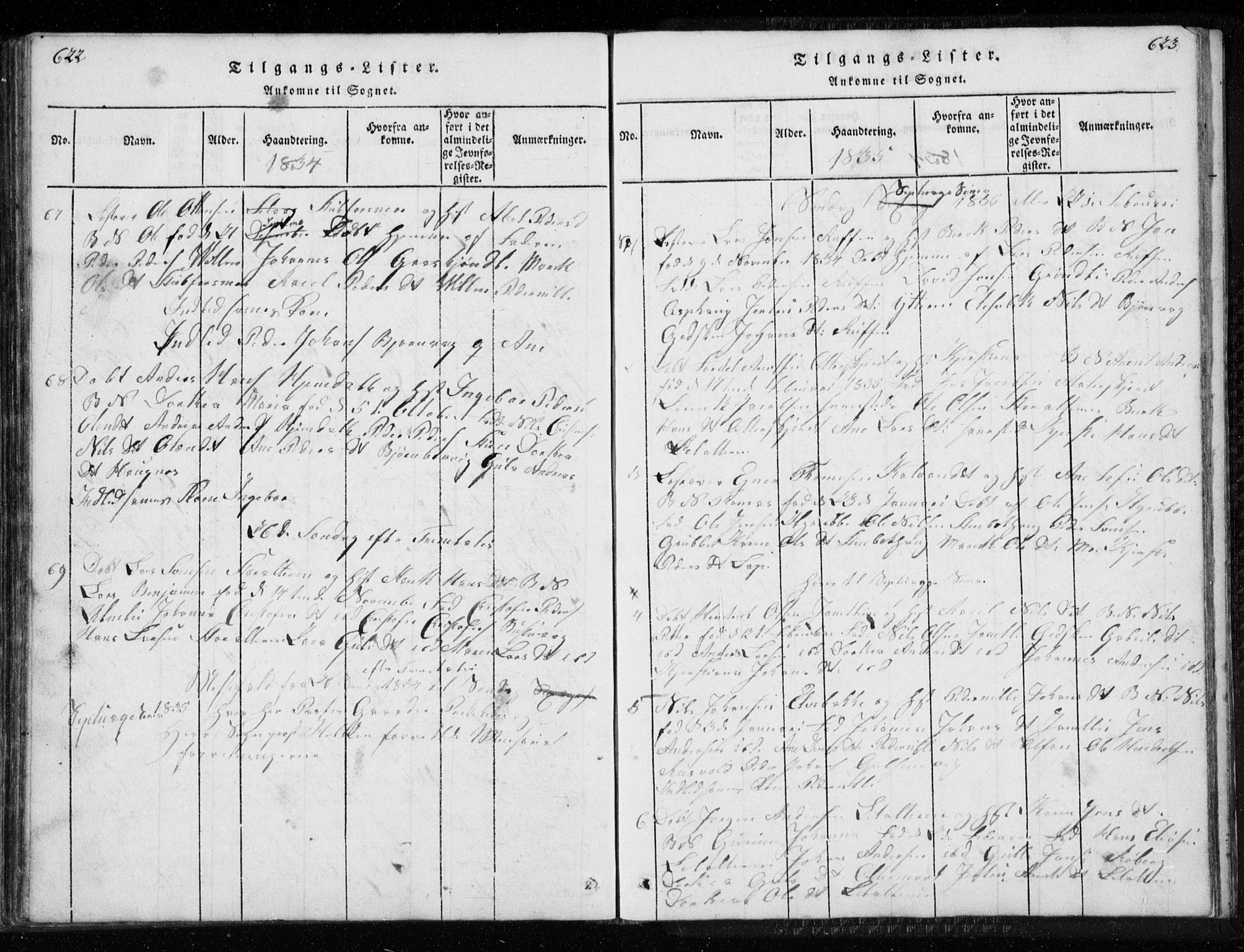 Ministerialprotokoller, klokkerbøker og fødselsregistre - Nordland, SAT/A-1459/827/L0412: Parish register (copy) no. 827C01, 1820-1841, p. 622-623