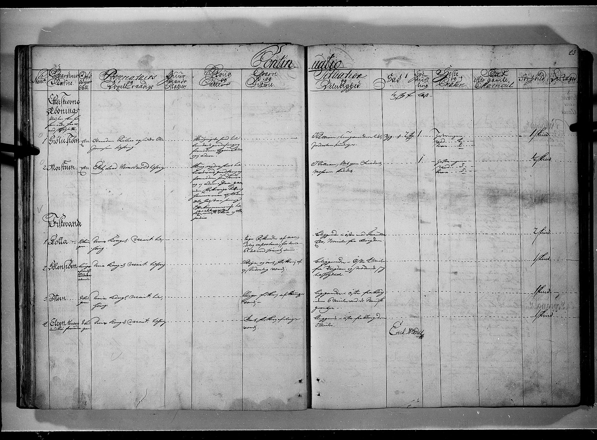 Rentekammeret inntil 1814, Realistisk ordnet avdeling, AV/RA-EA-4070/N/Nb/Nbf/L0101: Solør, Østerdalen og Odal eksaminasjonsprotokoll, 1723, p. 42b-43a