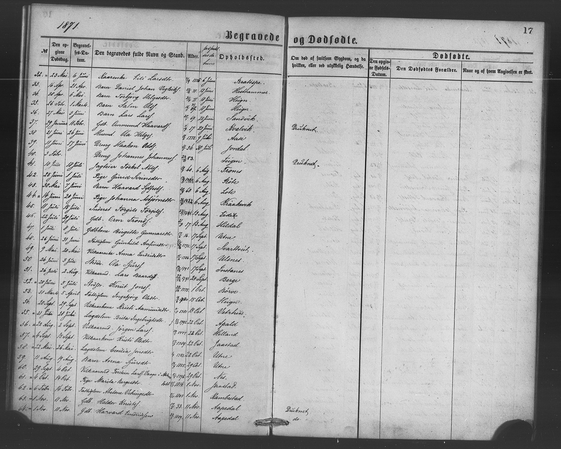Ullensvang sokneprestembete, SAB/A-78701/H/Haa: Parish register (official) no. A 15, 1867-1882, p. 17