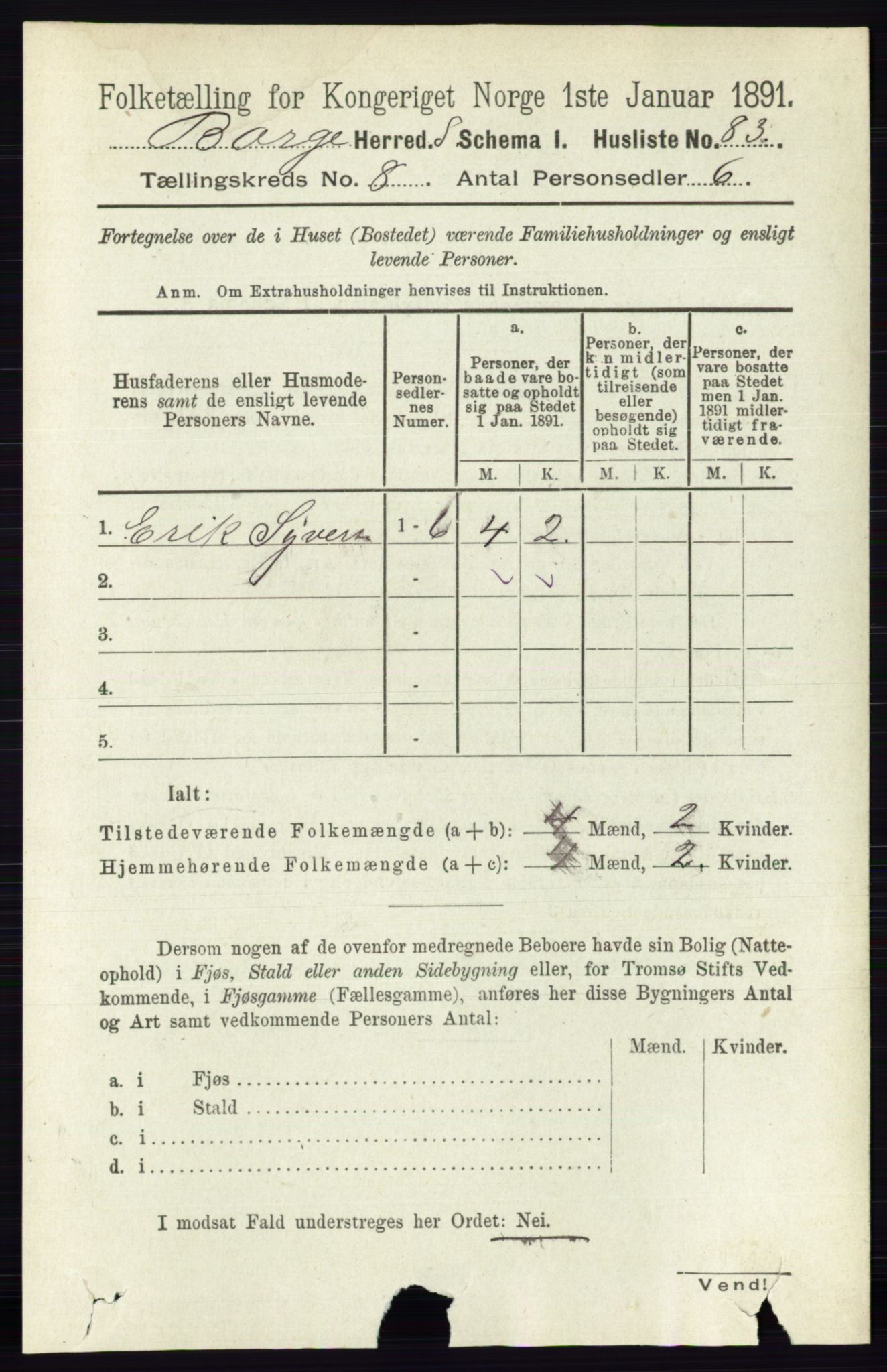 RA, 1891 census for 0113 Borge, 1891, p. 5125