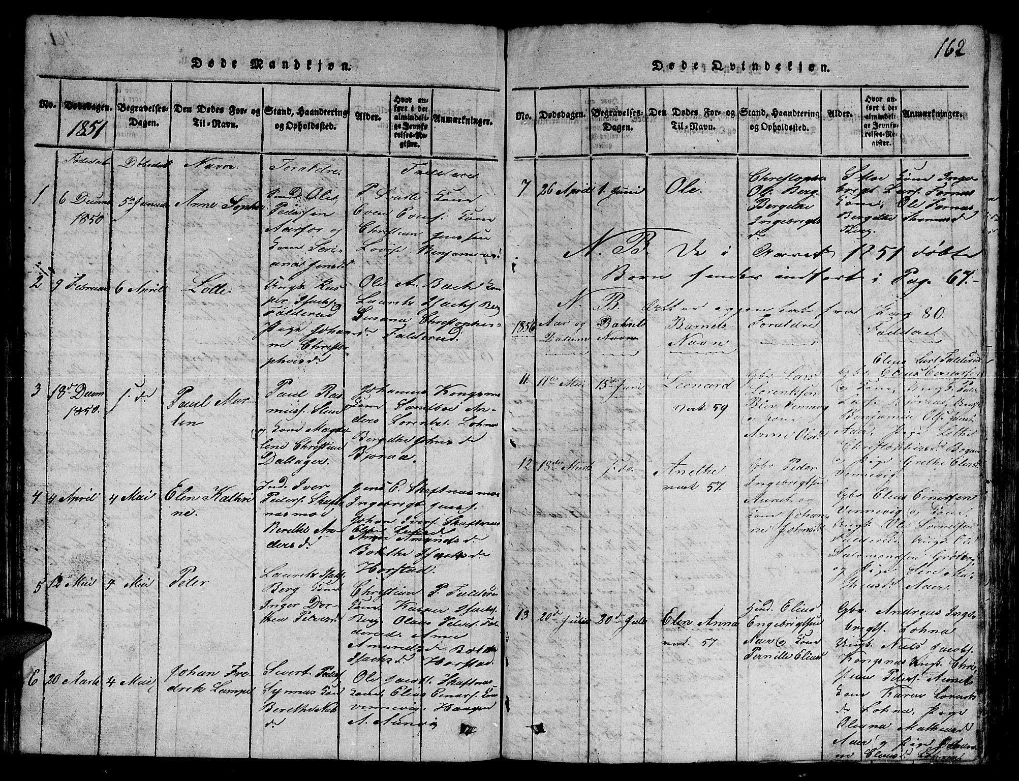 Ministerialprotokoller, klokkerbøker og fødselsregistre - Nord-Trøndelag, SAT/A-1458/780/L0648: Parish register (copy) no. 780C01 /3, 1815-1877, p. 162