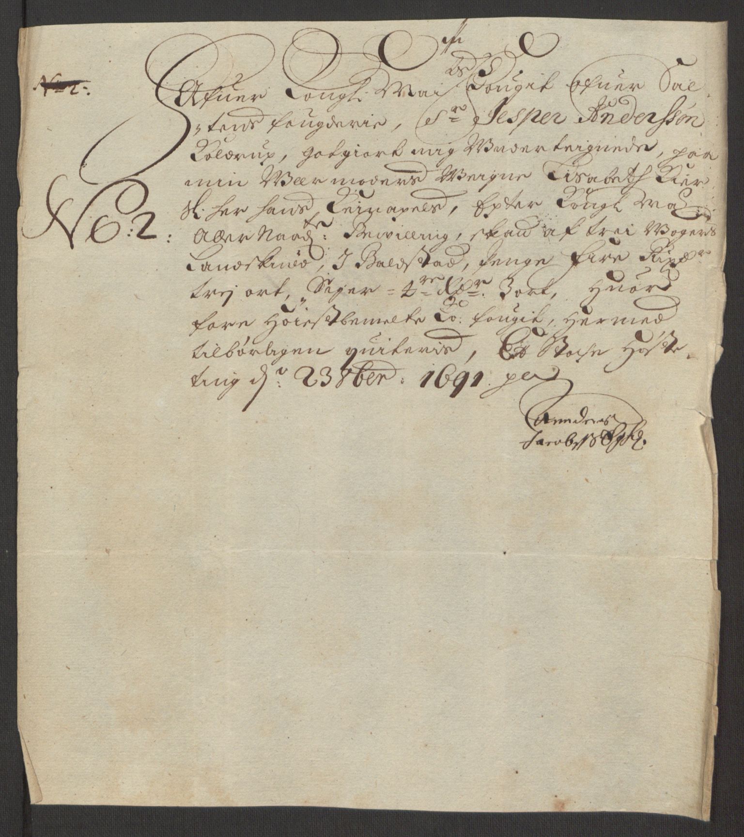 Rentekammeret inntil 1814, Reviderte regnskaper, Fogderegnskap, RA/EA-4092/R66/L4577: Fogderegnskap Salten, 1691-1693, p. 113