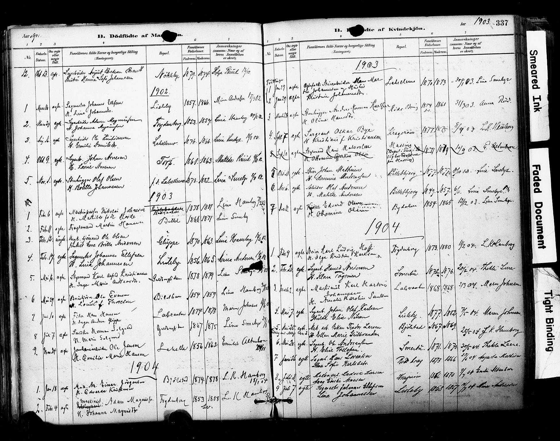 Glemmen prestekontor Kirkebøker, SAO/A-10908/F/Fa/L0011: Parish register (official) no. 11, 1878-1917, p. 337