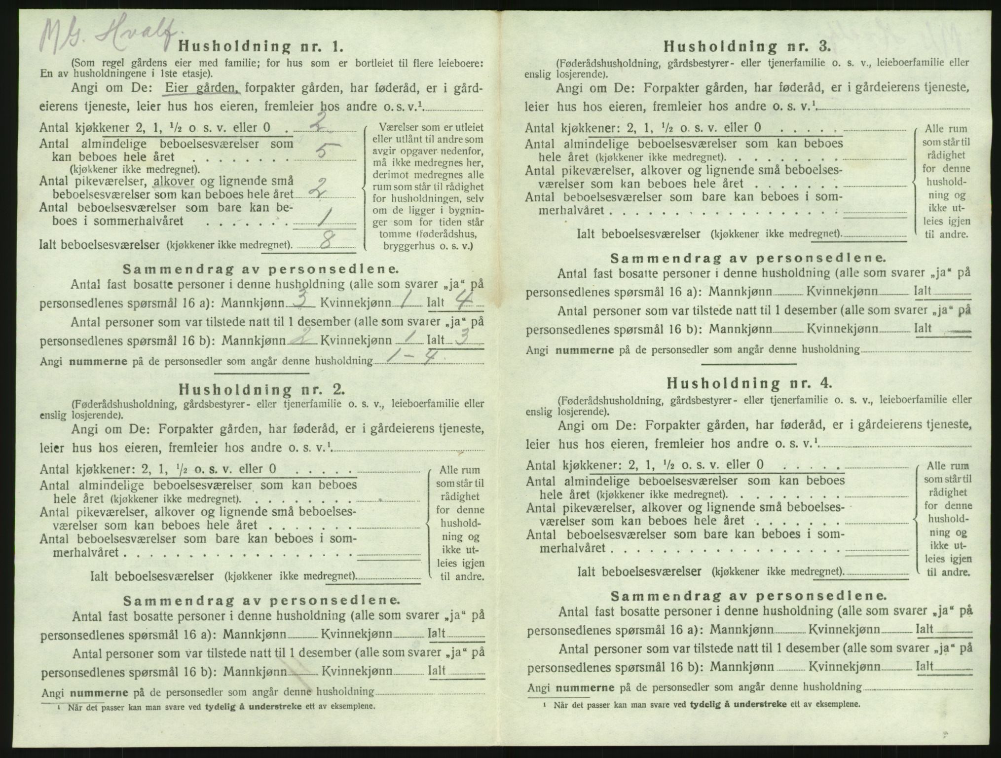 SAKO, 1920 census for Brunlanes, 1920, p. 1498