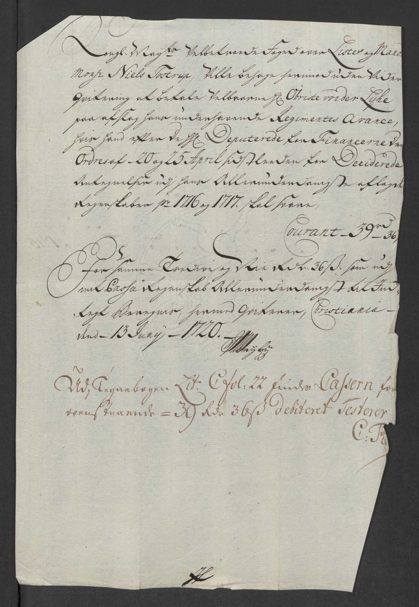 Rentekammeret inntil 1814, Reviderte regnskaper, Fogderegnskap, AV/RA-EA-4092/R43/L2562: Fogderegnskap Lista og Mandal, 1717, p. 193