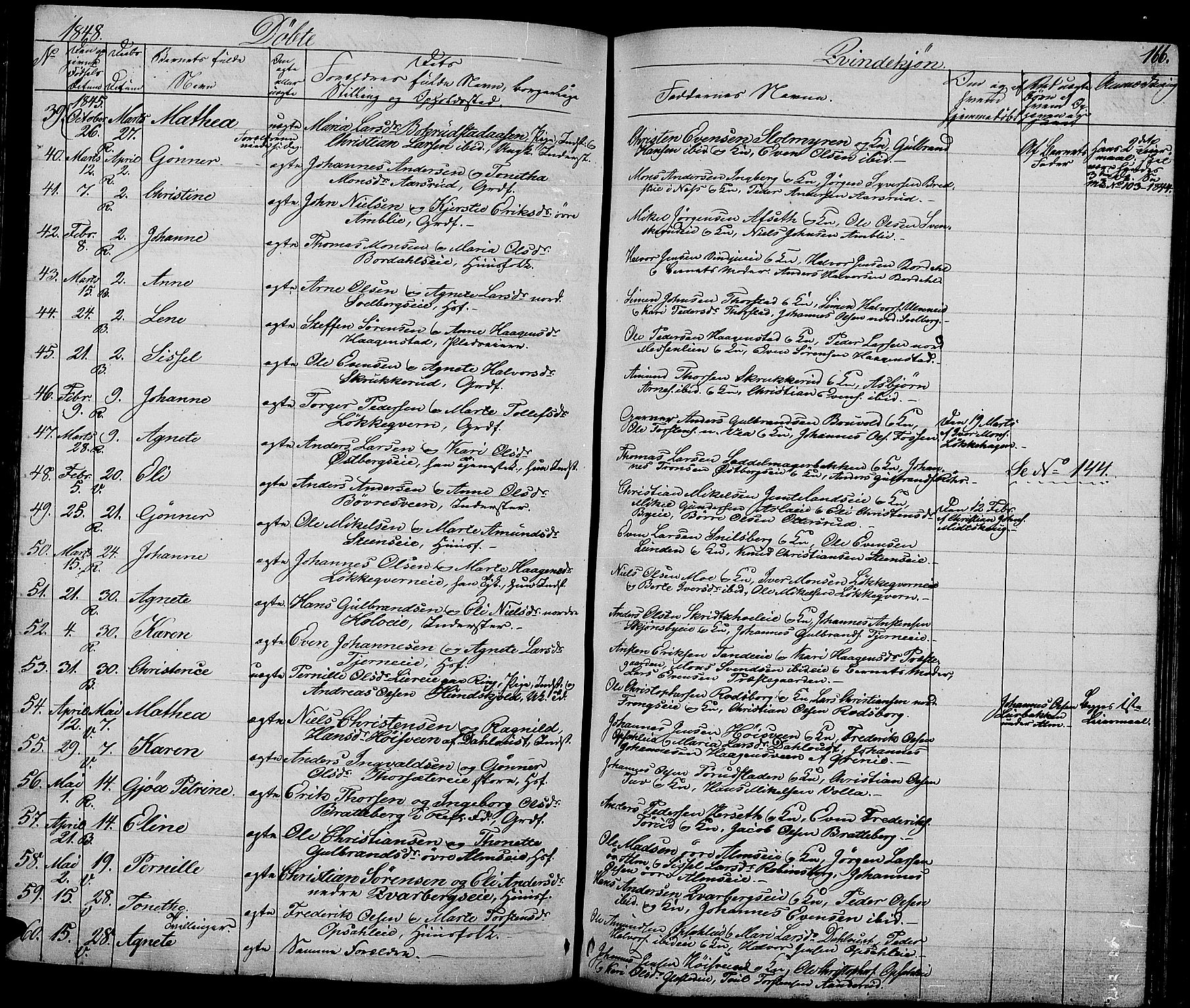 Ringsaker prestekontor, AV/SAH-PREST-014/L/La/L0005: Parish register (copy) no. 5, 1839-1850, p. 166