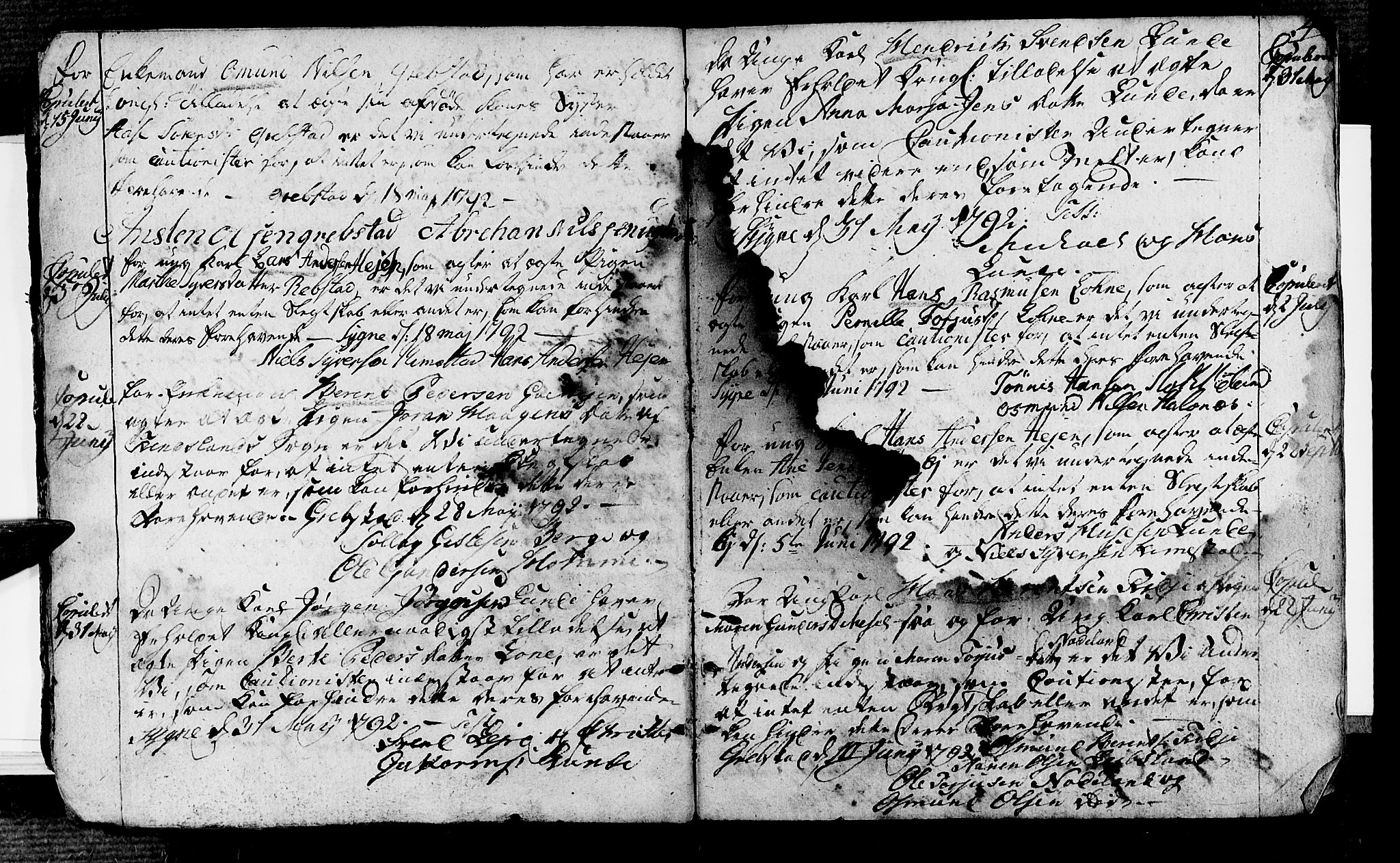 Søgne sokneprestkontor, AV/SAK-1111-0037/F/Fa/Fab/L0007: Parish register (official) no. A 7, 1791-1851, p. 4
