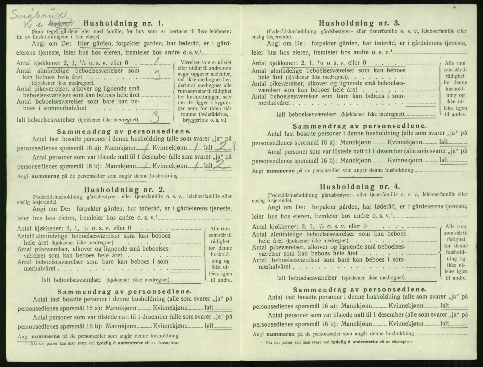 SAT, 1920 census for Norddal, 1920, p. 706