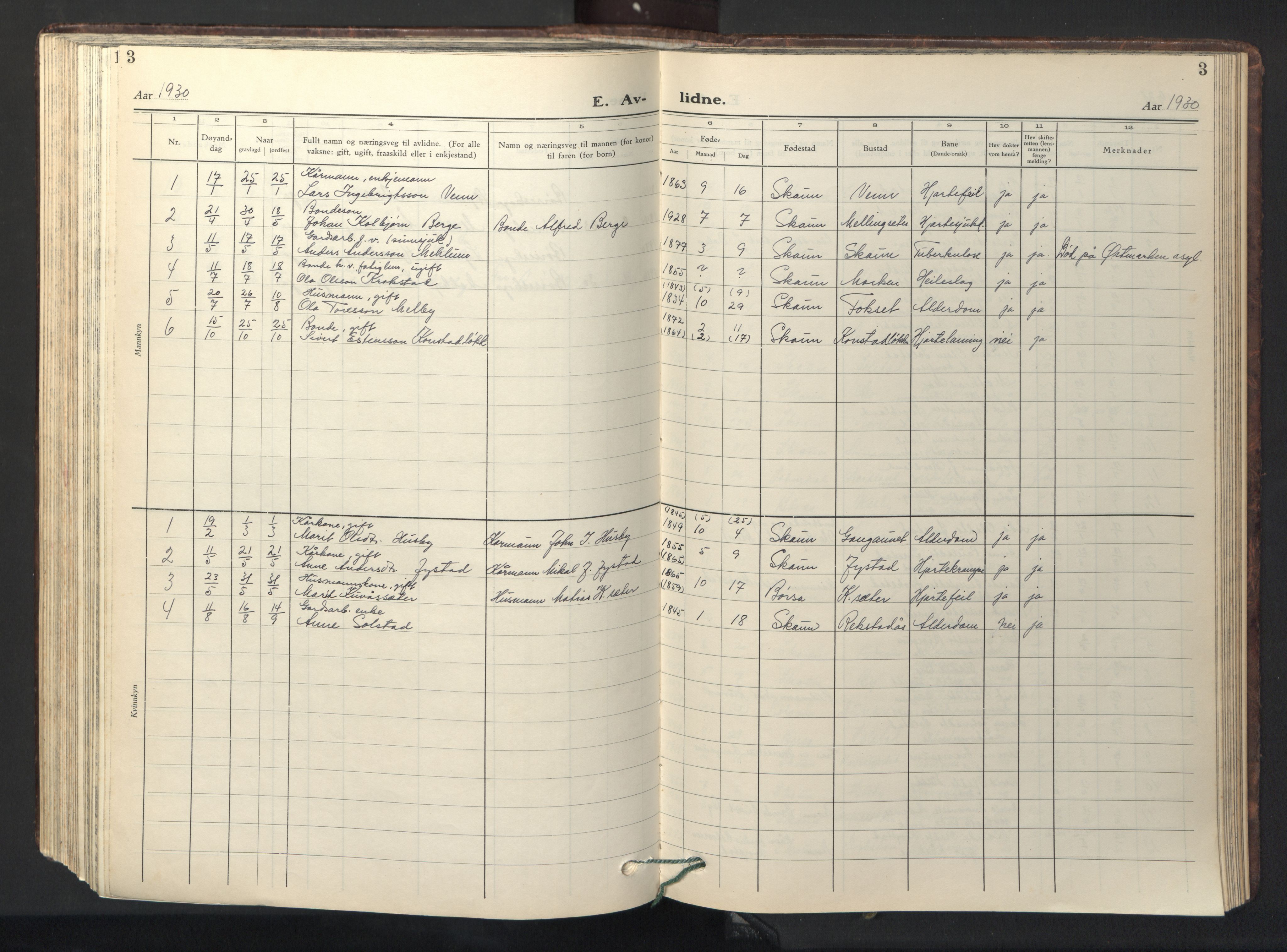 Ministerialprotokoller, klokkerbøker og fødselsregistre - Sør-Trøndelag, SAT/A-1456/667/L0799: Parish register (copy) no. 667C04, 1929-1950, p. 3