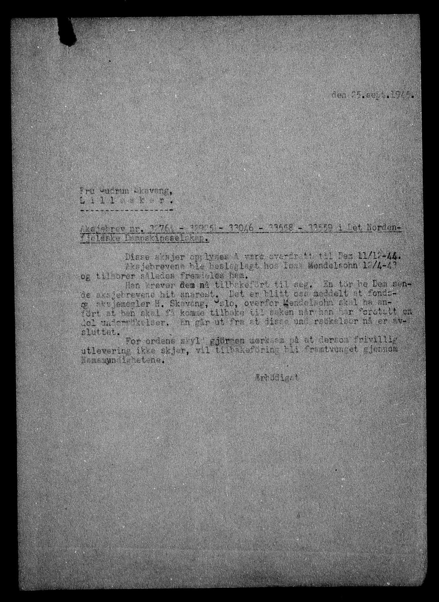Justisdepartementet, Tilbakeføringskontoret for inndratte formuer, AV/RA-S-1564/H/Hc/Hca/L0909: --, 1945-1947, p. 108