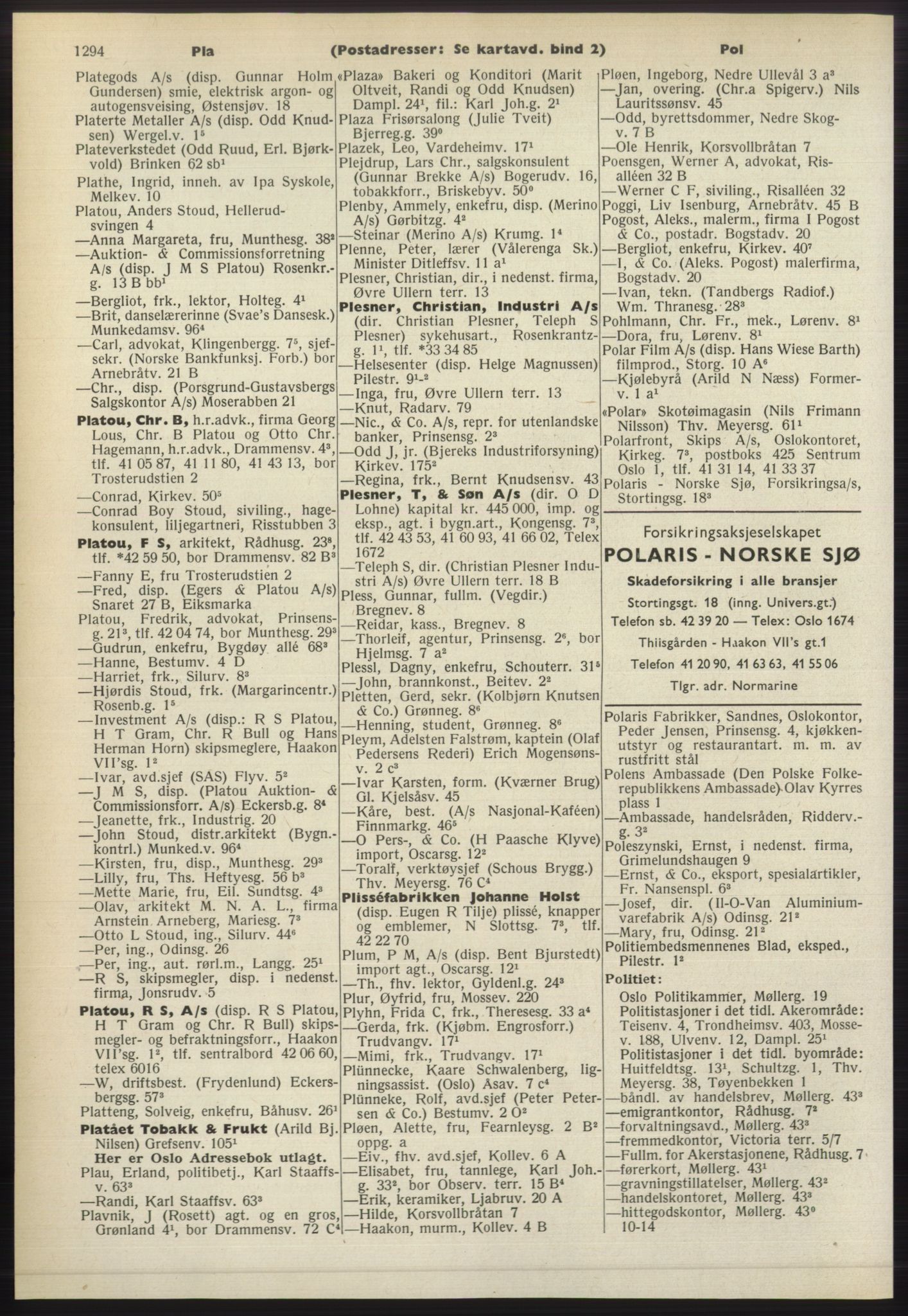 Kristiania/Oslo adressebok, PUBL/-, 1965-1966, p. 1294