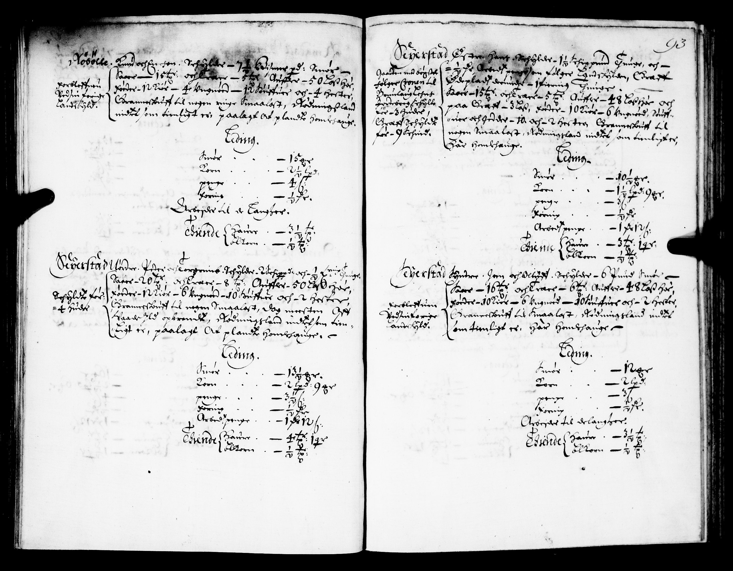 Rentekammeret inntil 1814, Realistisk ordnet avdeling, AV/RA-EA-4070/N/Nb/Nba/L0021: Brunla len, 1667, p. 92b-93a