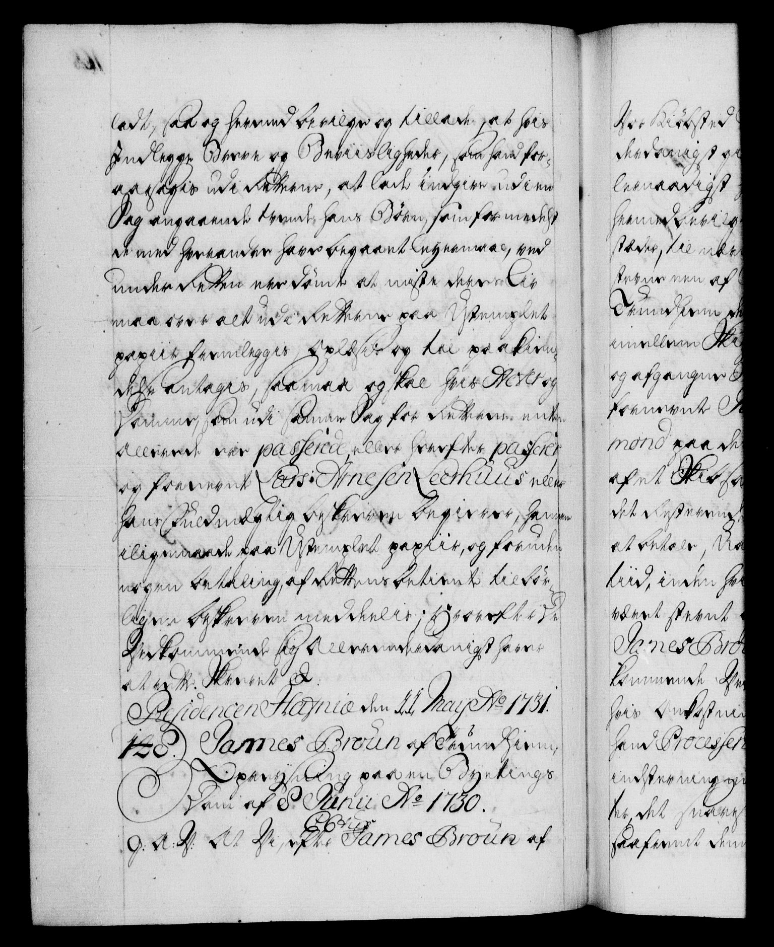 Danske Kanselli 1572-1799, AV/RA-EA-3023/F/Fc/Fca/Fcaa/L0027: Norske registre, 1730-1732, p. 168b