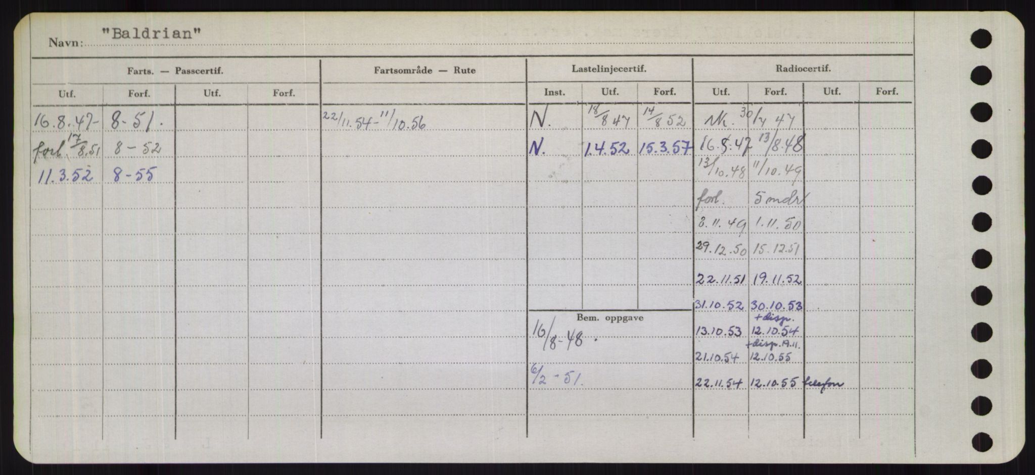 Sjøfartsdirektoratet med forløpere, Skipsmålingen, AV/RA-S-1627/H/Hb/L0001: Fartøy, A-D, p. 136