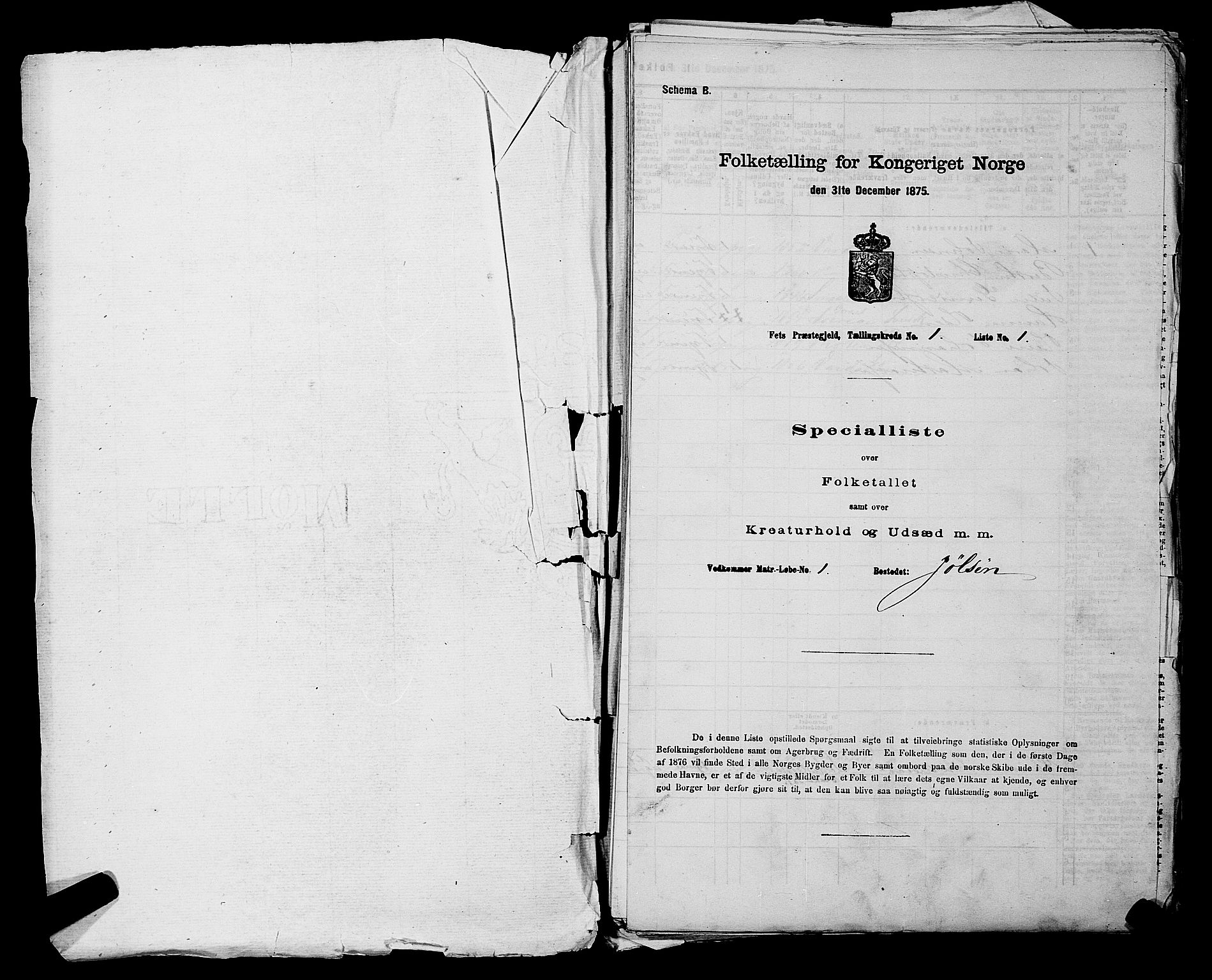 RA, 1875 census for 0227P Fet, 1875, p. 117