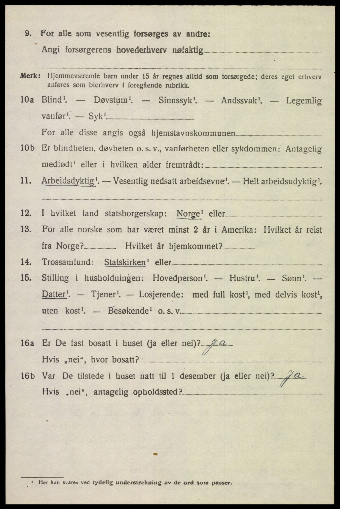 SAK, 1920 census for Finsland, 1920, p. 1985