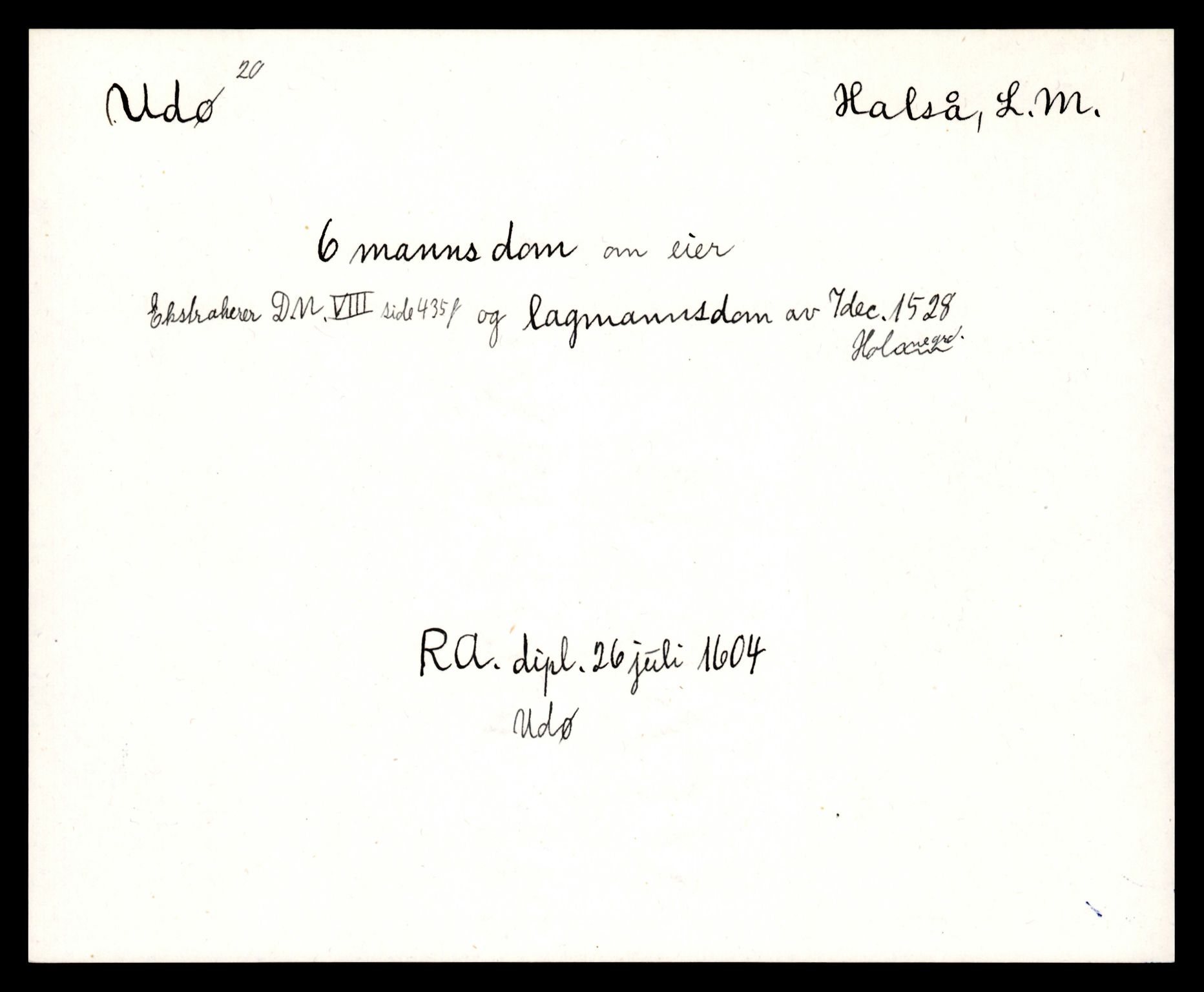 Riksarkivets diplomsamling, AV/RA-EA-5965/F35/F35e/L0025: Registreringssedler Vest-Agder 1, 1400-1700, p. 189