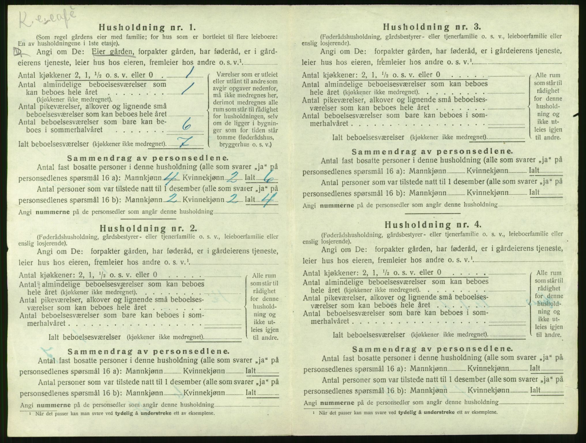 SAT, 1920 census for Grytten, 1920, p. 211