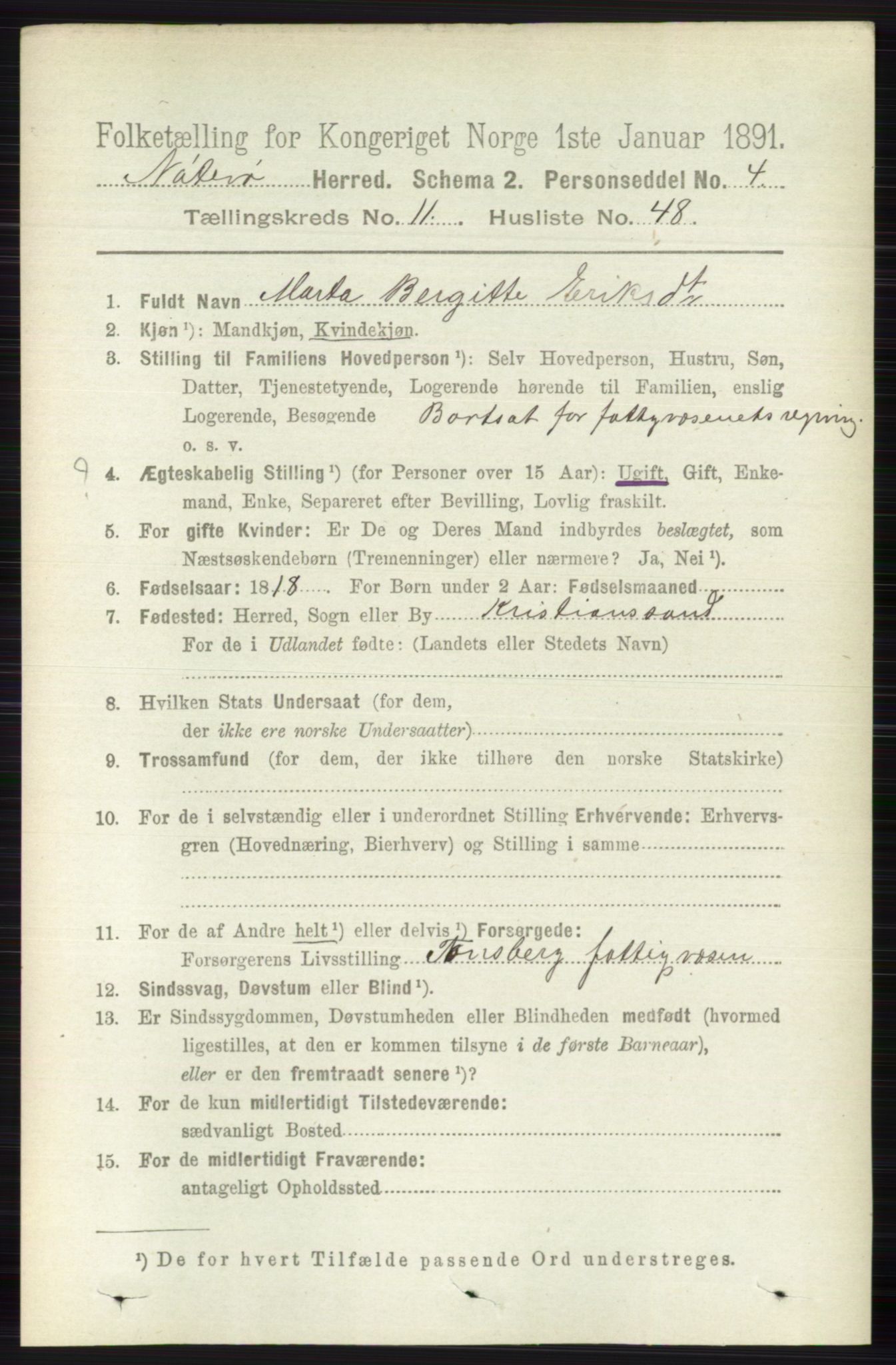 RA, 1891 census for 0722 Nøtterøy, 1891, p. 6090