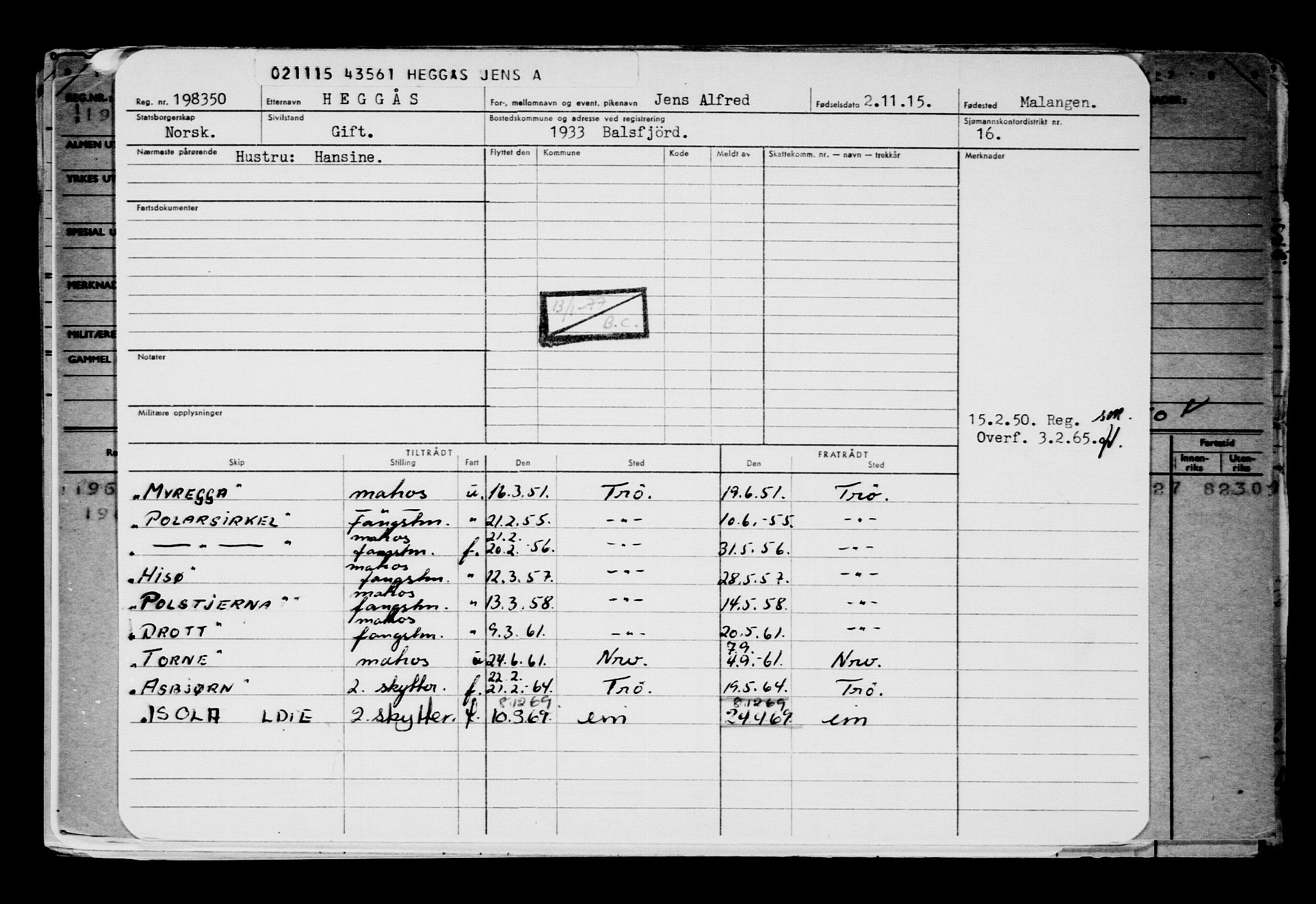 Direktoratet for sjømenn, AV/RA-S-3545/G/Gb/L0134: Hovedkort, 1915, p. 294