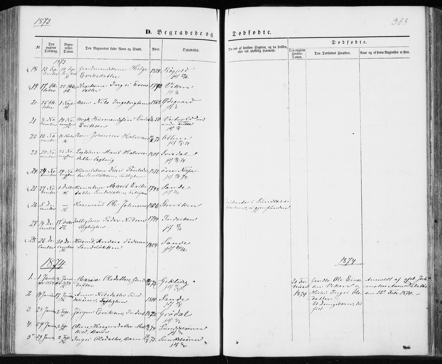 Ministerialprotokoller, klokkerbøker og fødselsregistre - Møre og Romsdal, SAT/A-1454/590/L1013: Parish register (official) no. 590A05, 1847-1877, p. 368