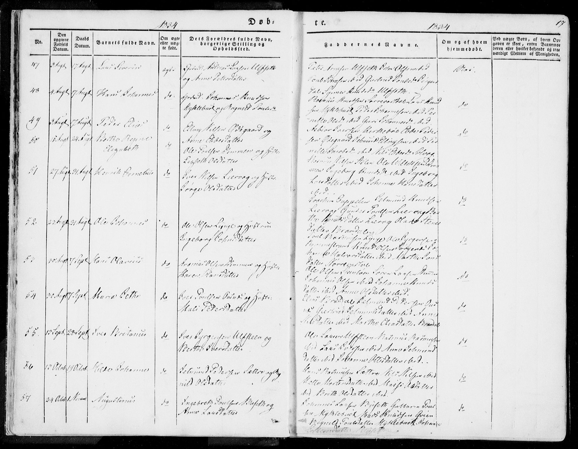 Ministerialprotokoller, klokkerbøker og fødselsregistre - Møre og Romsdal, AV/SAT-A-1454/509/L0104: Parish register (official) no. 509A02, 1833-1847, p. 17