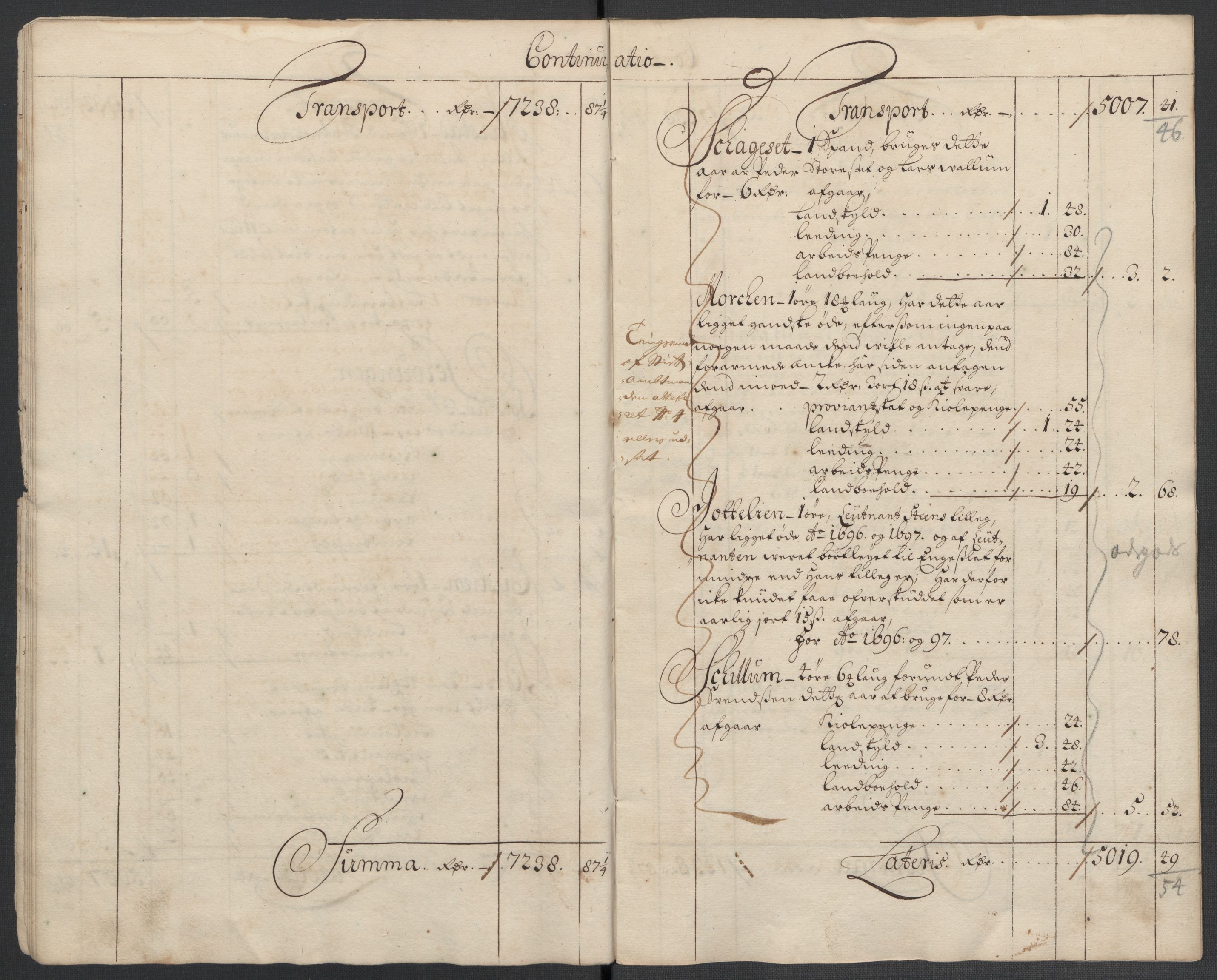 Rentekammeret inntil 1814, Reviderte regnskaper, Fogderegnskap, AV/RA-EA-4092/R61/L4106: Fogderegnskap Strinda og Selbu, 1696-1697, p. 183