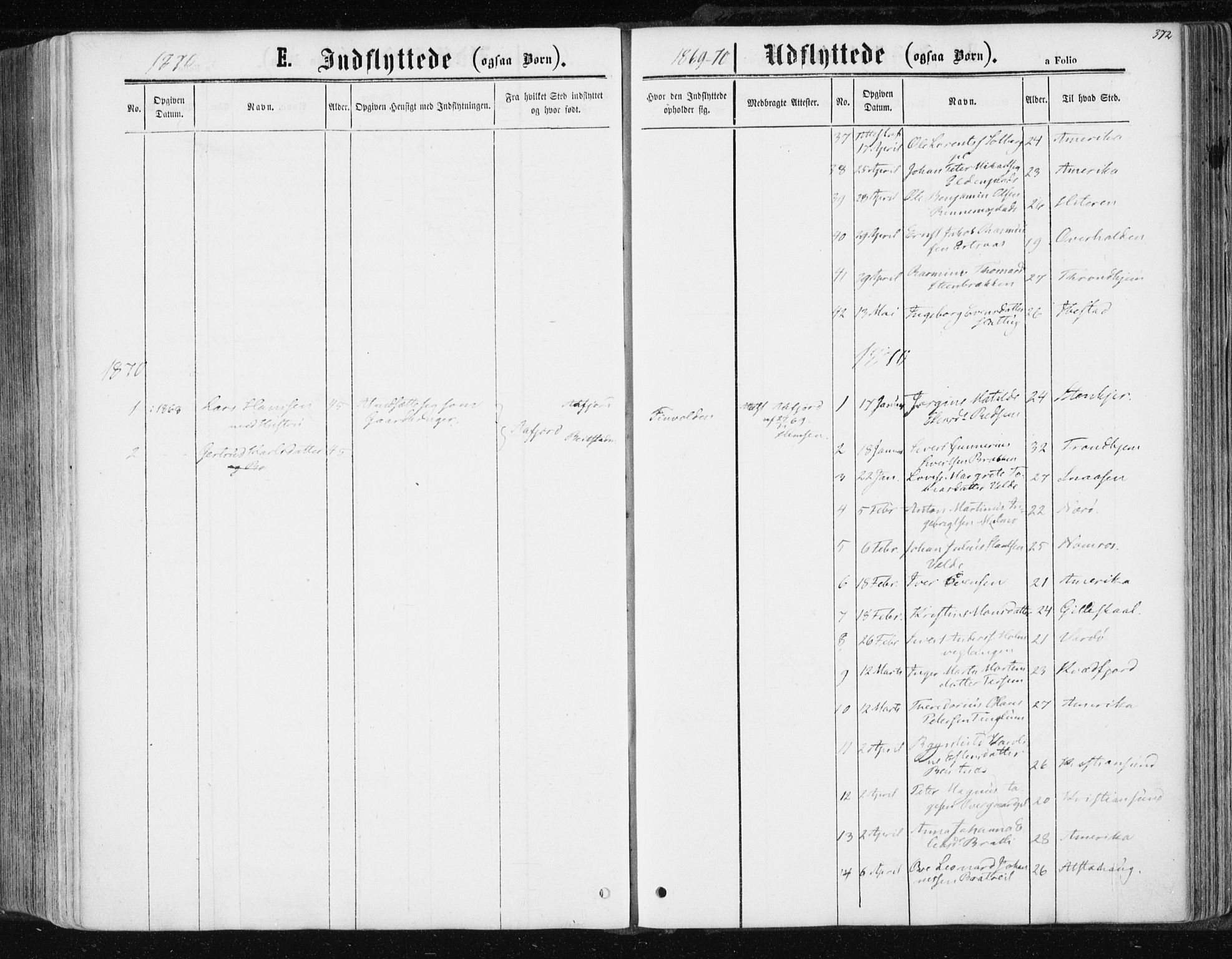 Ministerialprotokoller, klokkerbøker og fødselsregistre - Nord-Trøndelag, SAT/A-1458/741/L0394: Parish register (official) no. 741A08, 1864-1877, p. 372