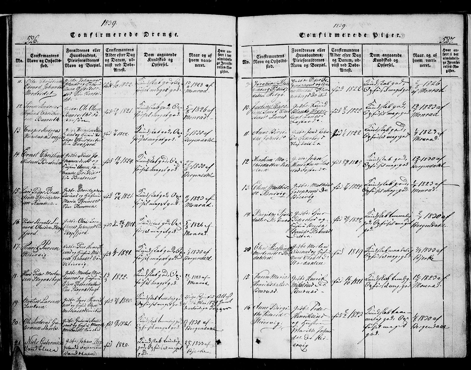 Karlsøy sokneprestembete, AV/SATØ-S-1299/H/Ha/Haa/L0002kirke: Parish register (official) no. 2, 1823-1842, p. 526-527