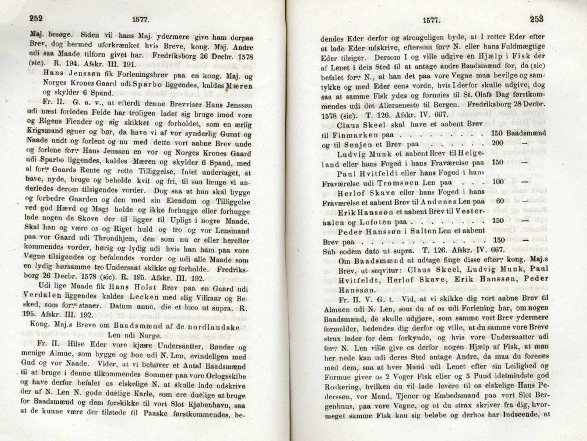Publikasjoner utgitt av Det Norske Historiske Kildeskriftfond, PUBL/-/-/-: Norske Rigs-Registranter, bind 2, 1572-1588, p. 252-253