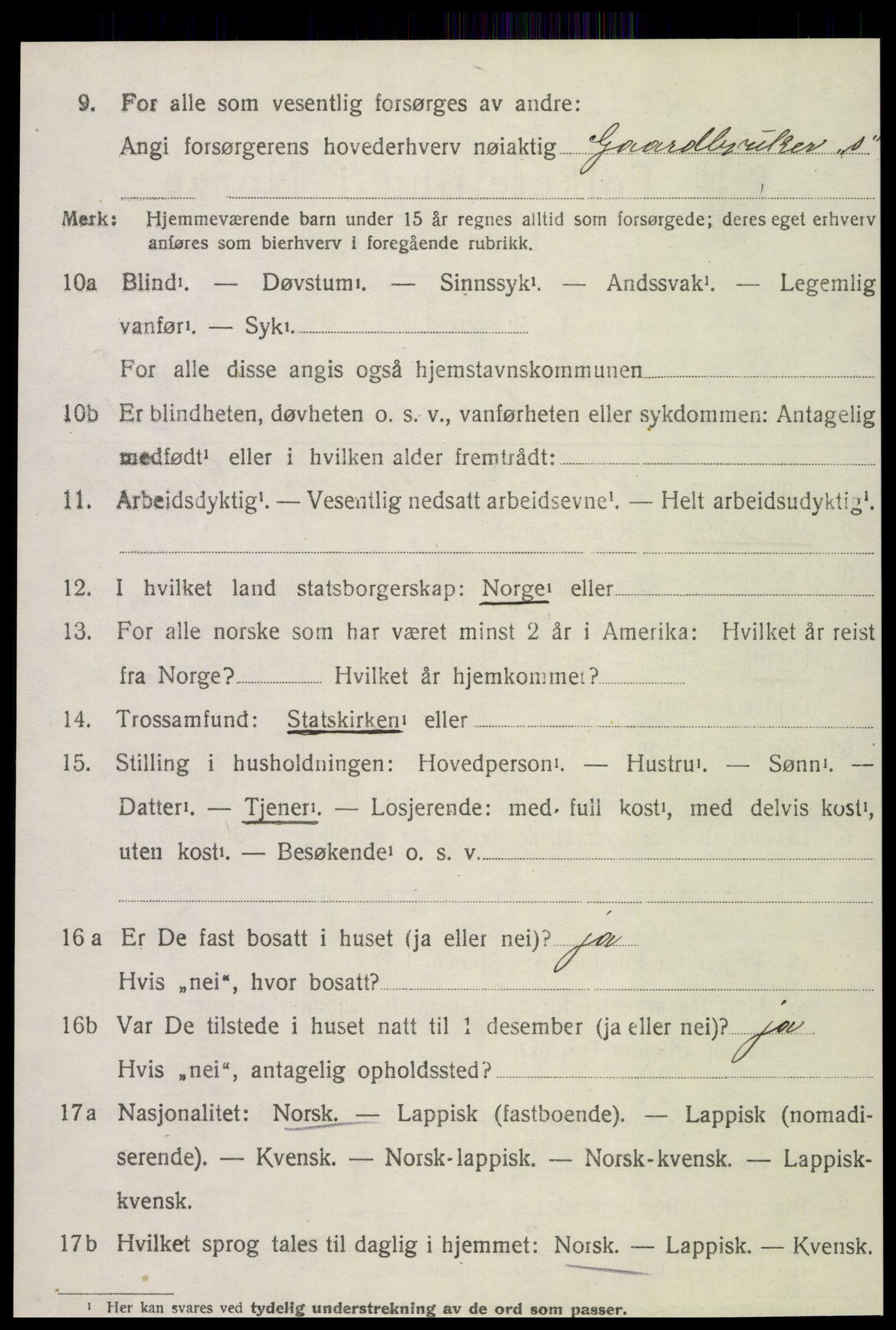 SAT, 1920 census for Inderøy, 1920, p. 5616