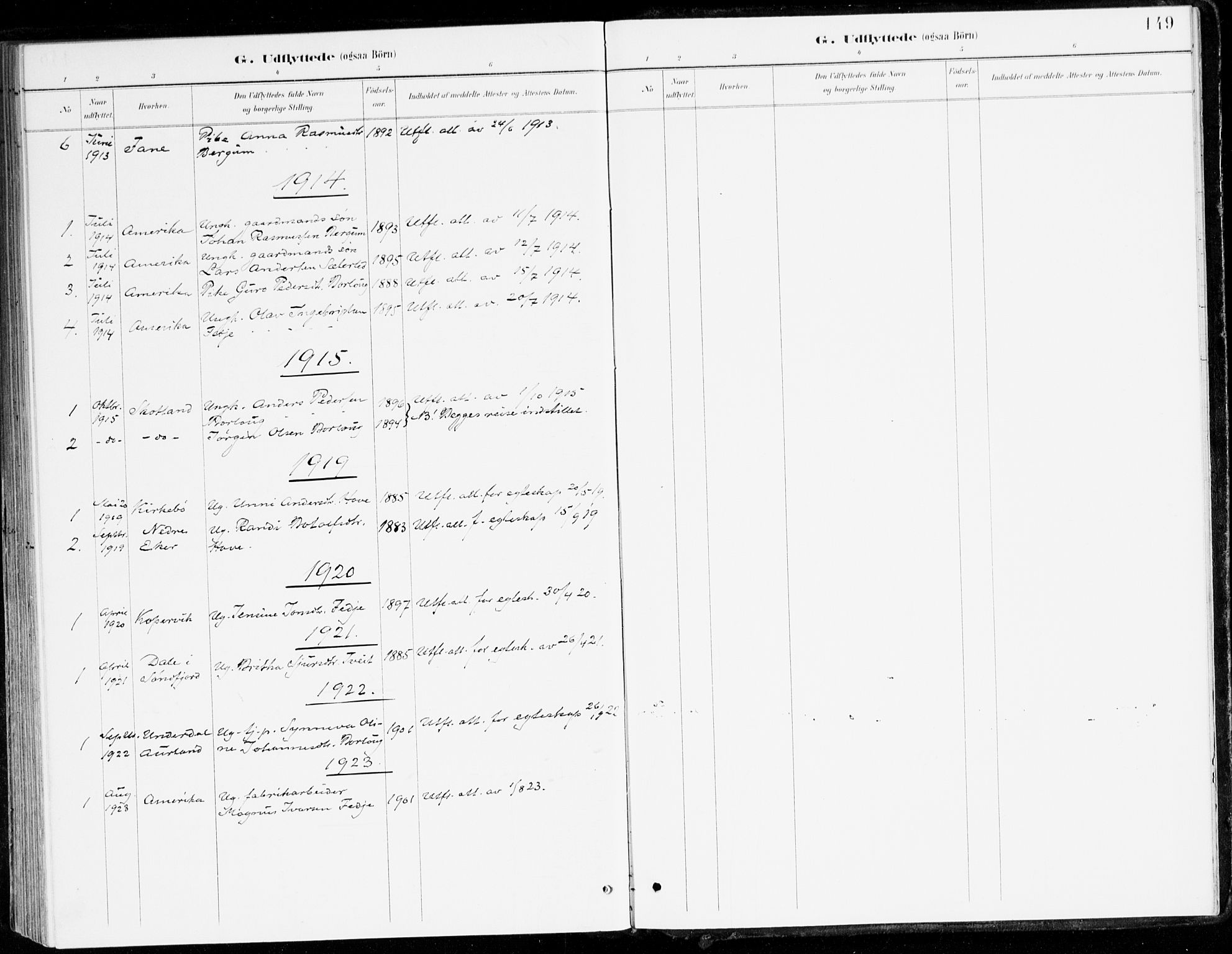 Leikanger sokneprestembete, AV/SAB-A-81001/H/Haa/Haad/L0001: Parish register (official) no. D 1, 1887-1922, p. 149