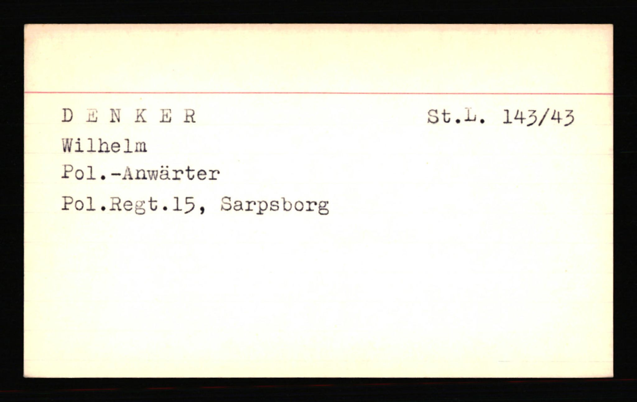 SS- und Polizeigericht Nord (IX), AV/RA-RAFA-3182/0001/C/Ca/L0002: kartotekkort for personer alfabetisk på etternavn: D-H, 1940-1945, p. 58