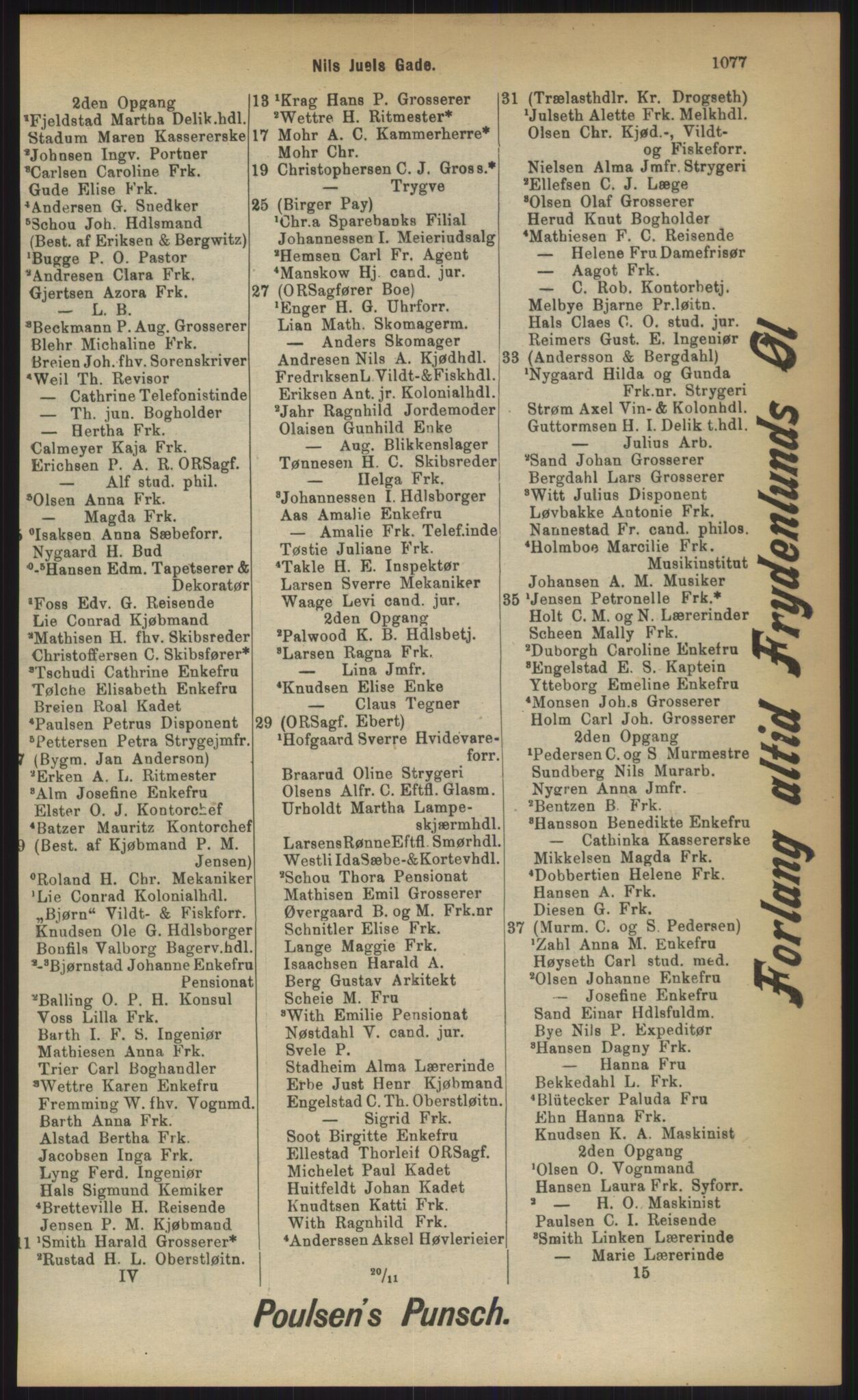 Kristiania/Oslo adressebok, PUBL/-, 1903, p. 1077