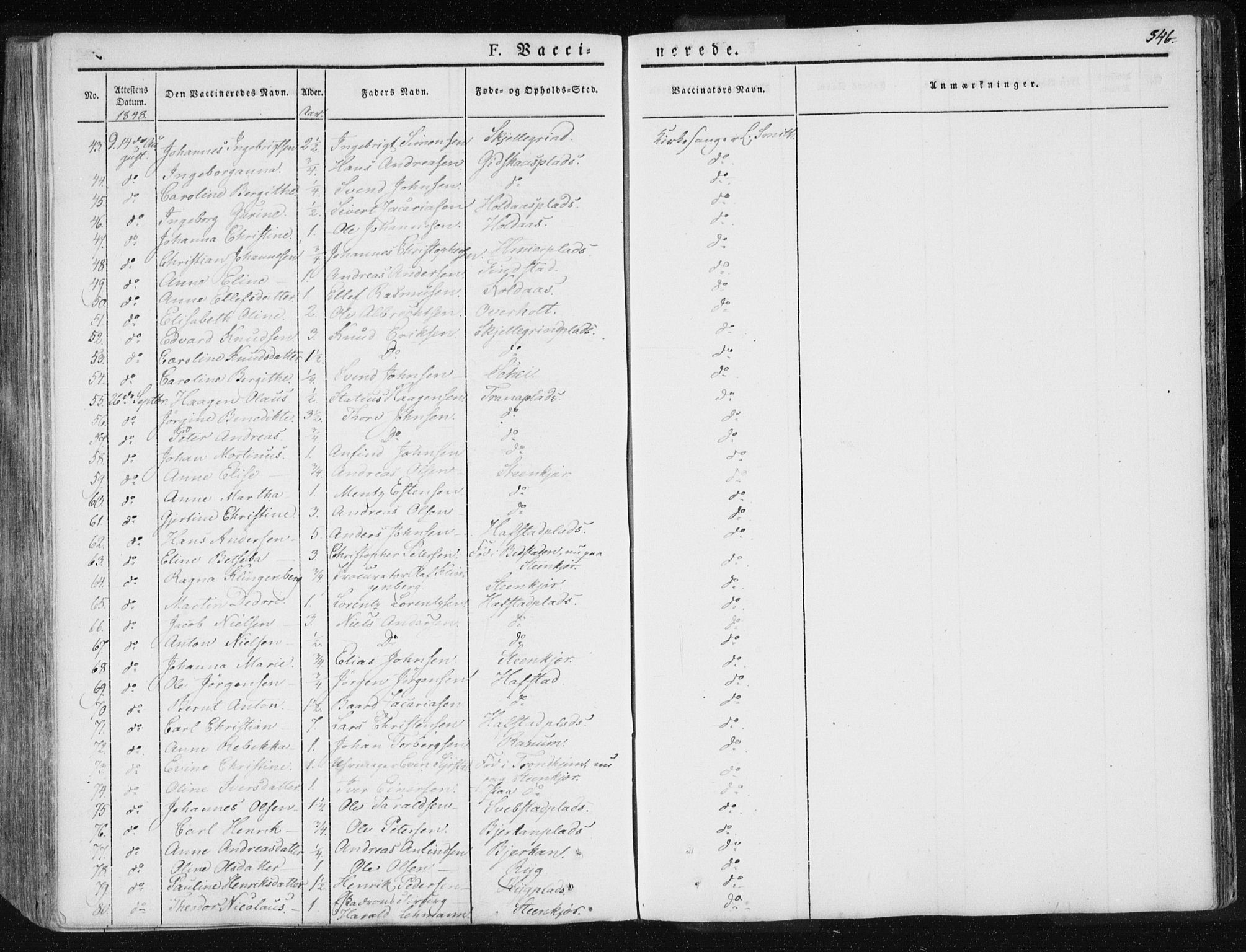 Ministerialprotokoller, klokkerbøker og fødselsregistre - Nord-Trøndelag, AV/SAT-A-1458/735/L0339: Parish register (official) no. 735A06 /1, 1836-1848, p. 346