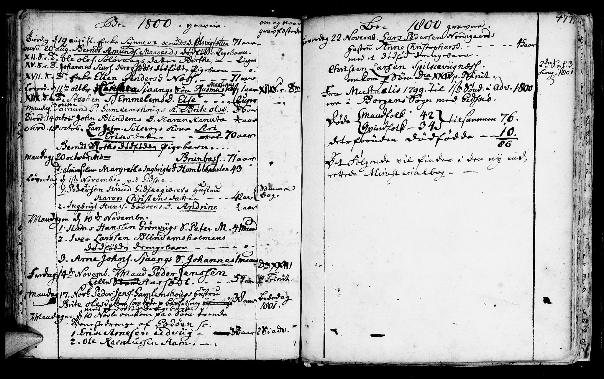 Ministerialprotokoller, klokkerbøker og fødselsregistre - Møre og Romsdal, AV/SAT-A-1454/528/L0393: Parish register (official) no. 528A04, 1762-1800, p. 477