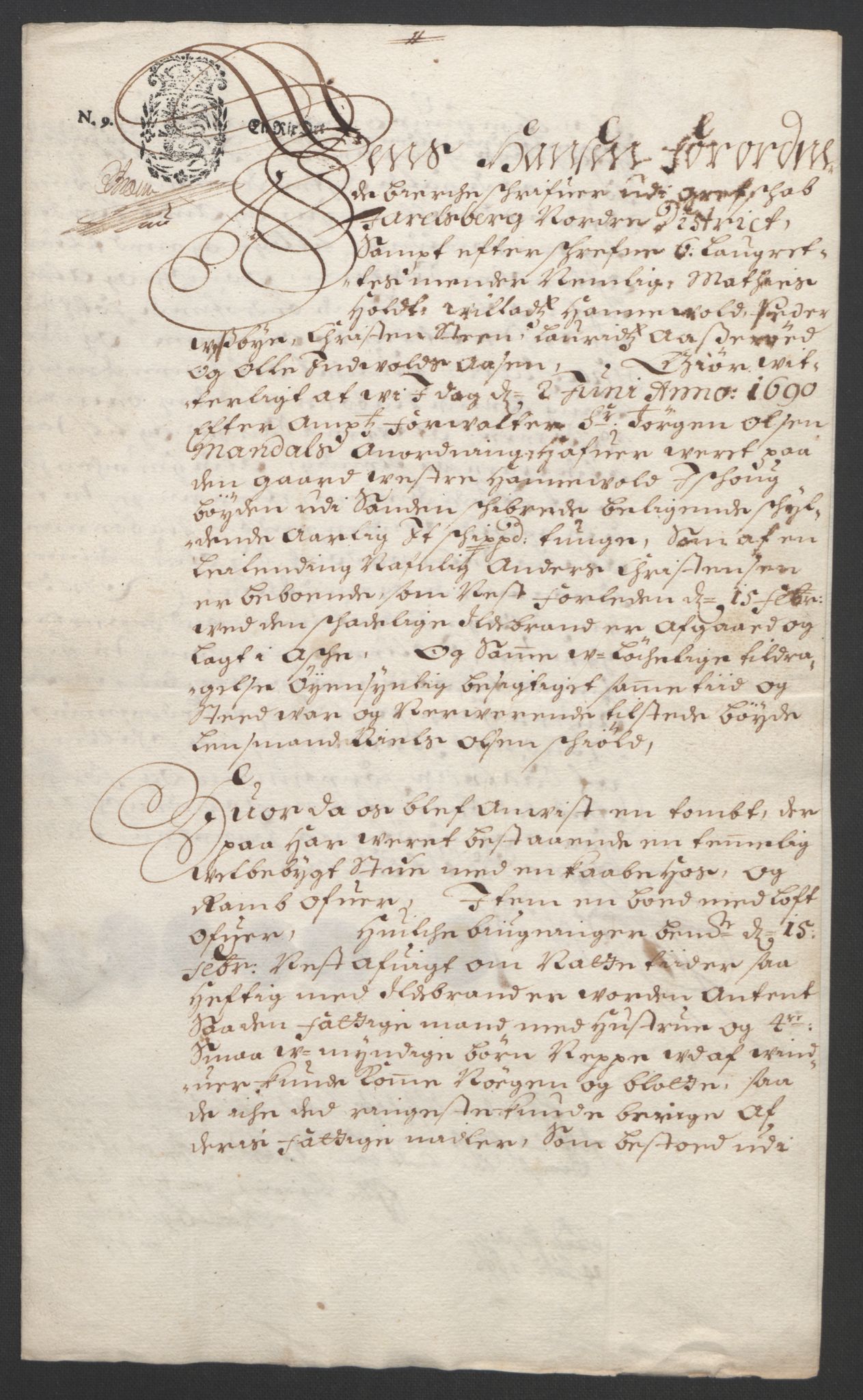 Rentekammeret inntil 1814, Reviderte regnskaper, Fogderegnskap, AV/RA-EA-4092/R32/L1864: Fogderegnskap Jarlsberg grevskap, 1691, p. 454