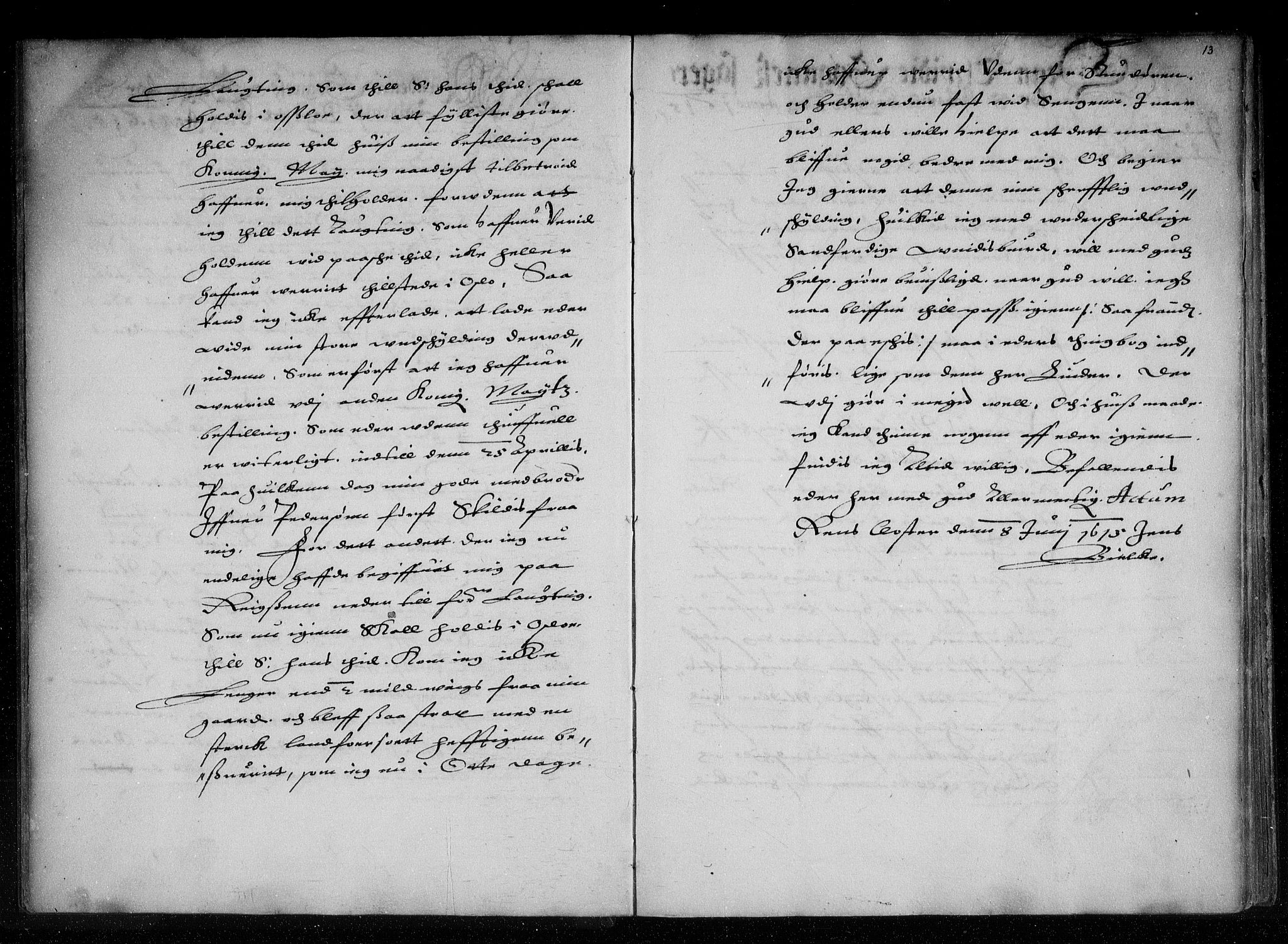 Christiania lagting, AV/SAO-A-11131/F/Fa/L0007: Tingbok, 1615-1616, p. 12-13