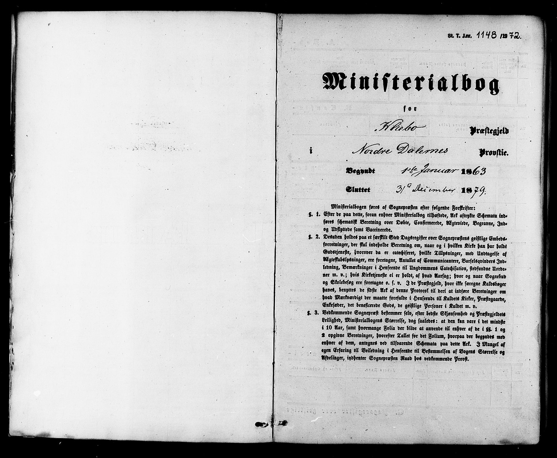 Ministerialprotokoller, klokkerbøker og fødselsregistre - Sør-Trøndelag, SAT/A-1456/618/L0442: Parish register (official) no. 618A06 /1, 1863-1879