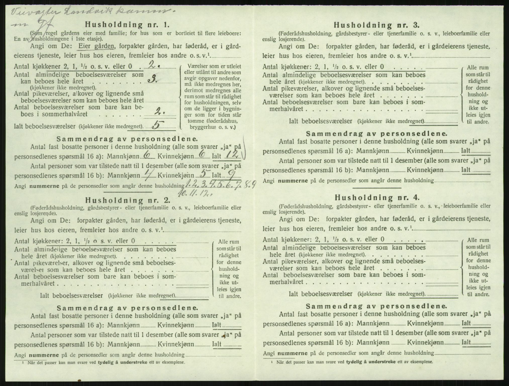 SAK, 1920 census for Landvik, 1920, p. 731